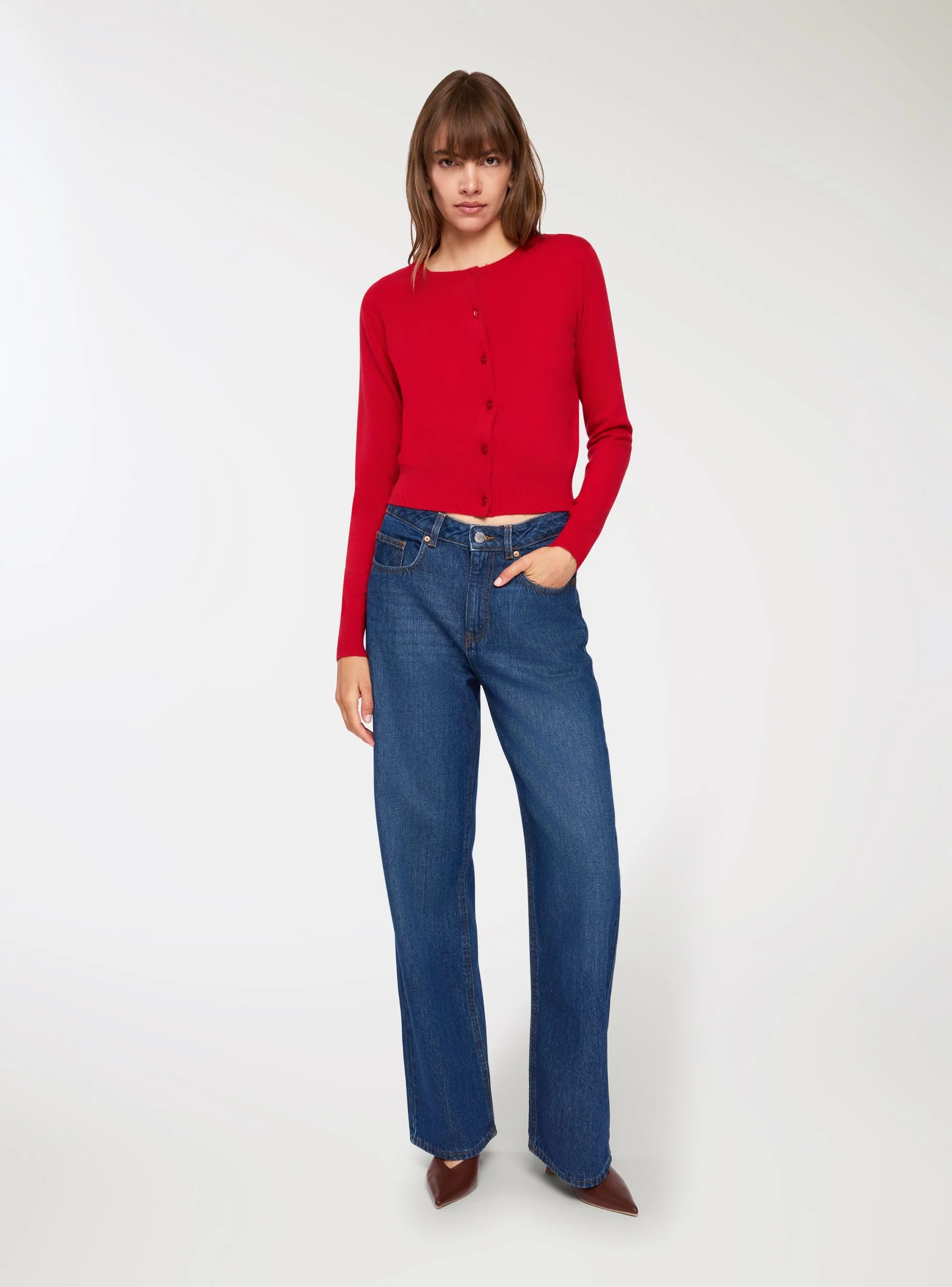 Jeans scuri wide leg - Image 4