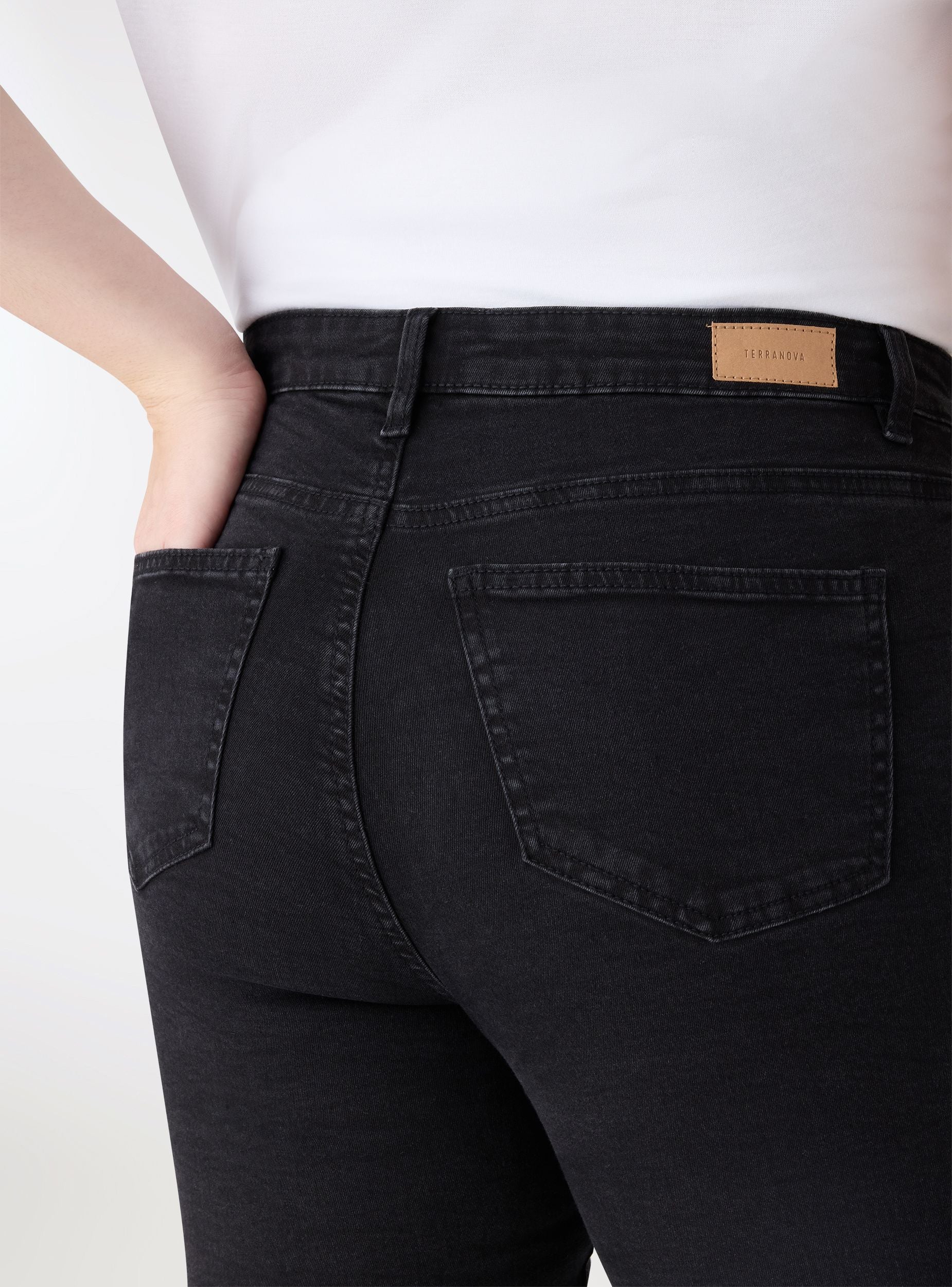 Jeans skinny a tinta unita - Image 4