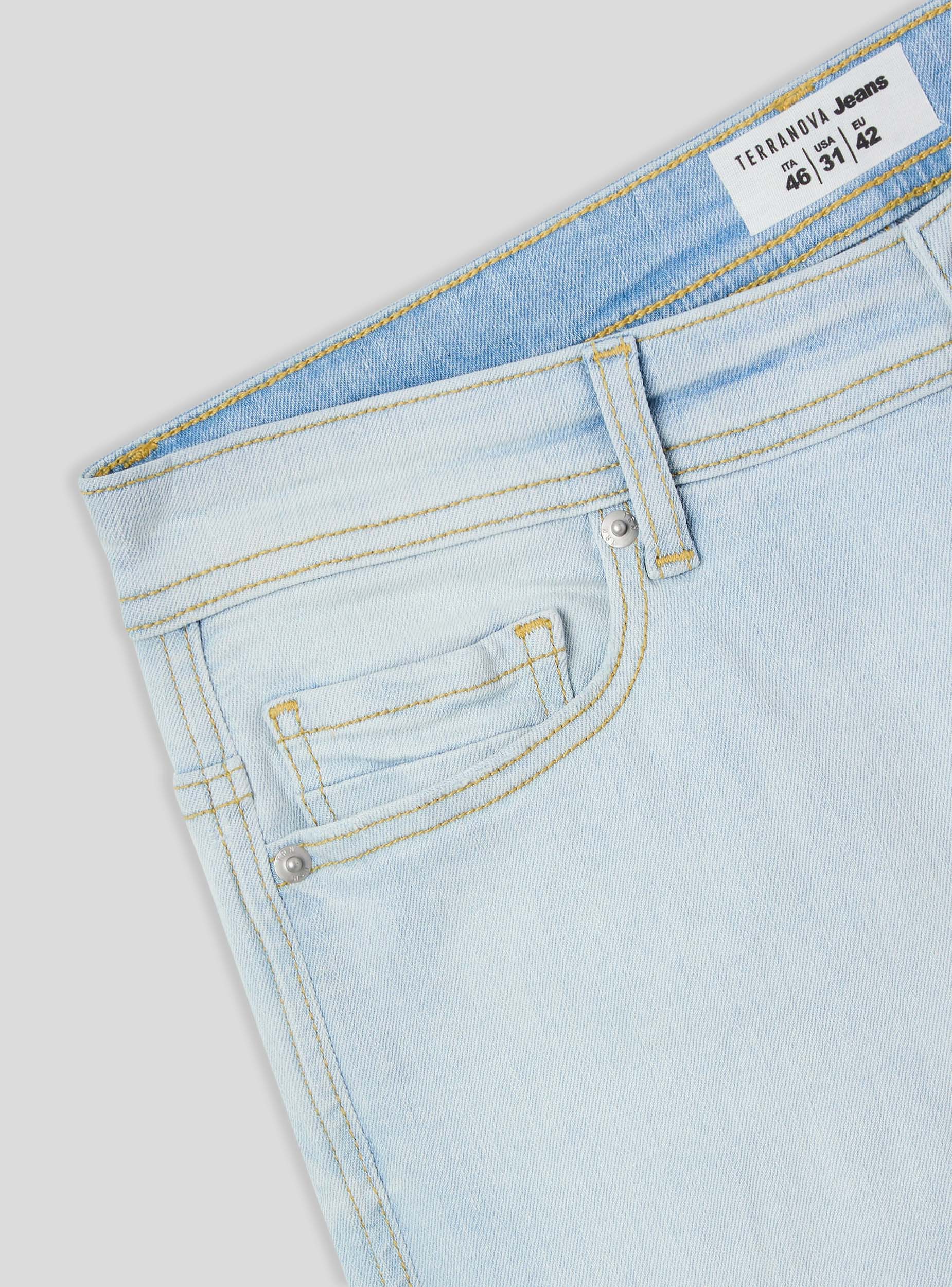 Jeans skinny chiari con strappi - Image 4