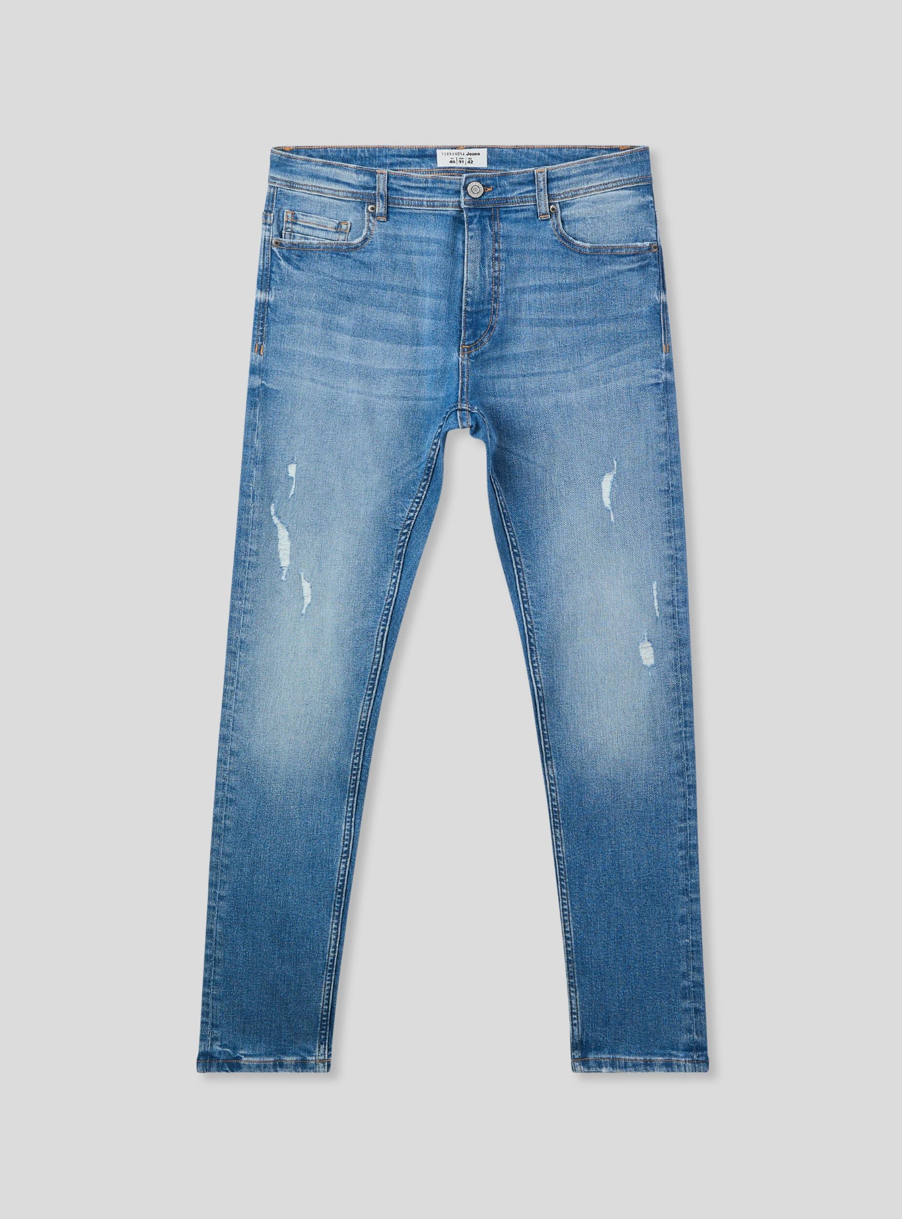 Jeans skinny con piccoli strappi - Image 4