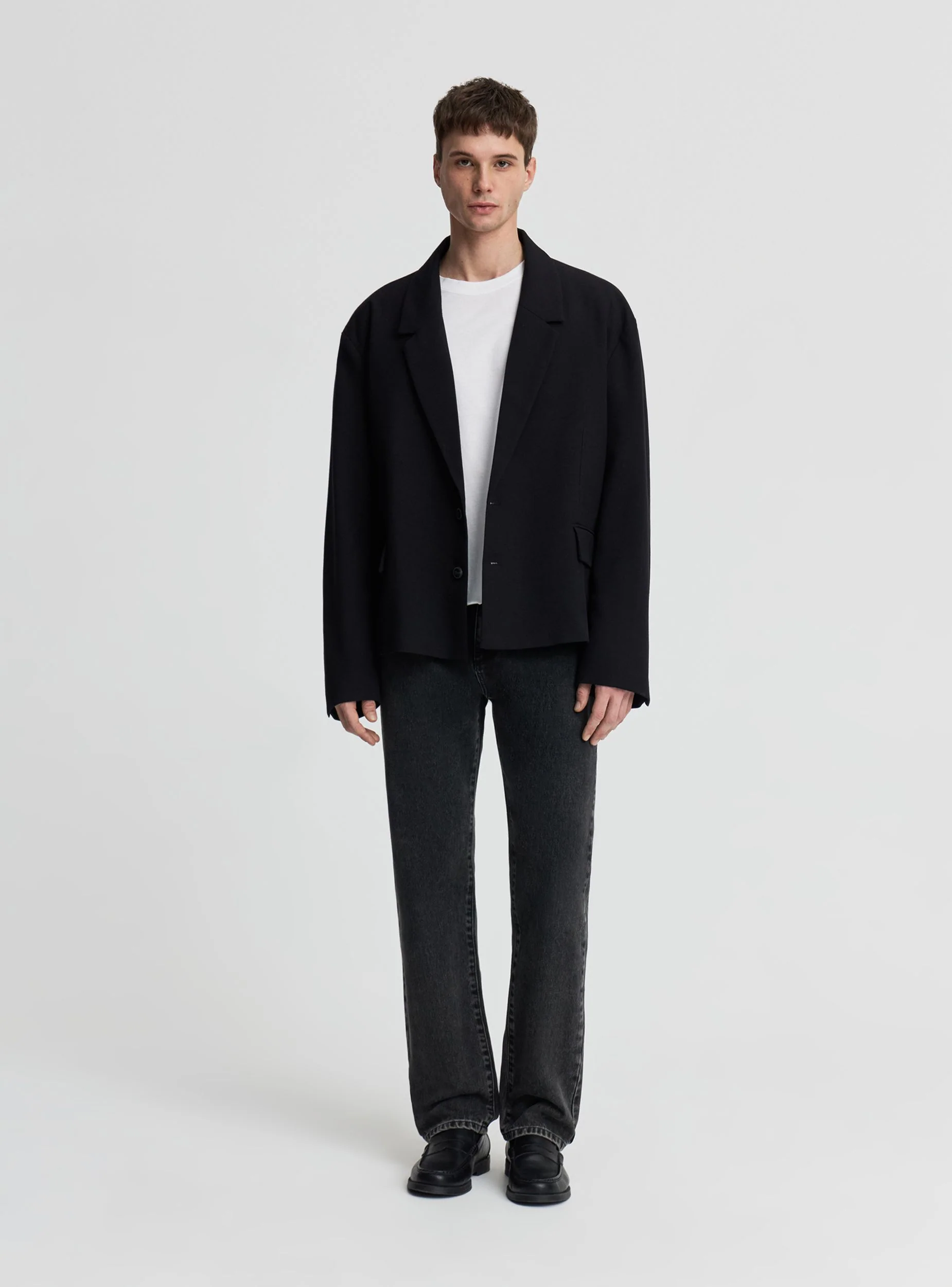 Jeans straight a tinta unita - Image 5
