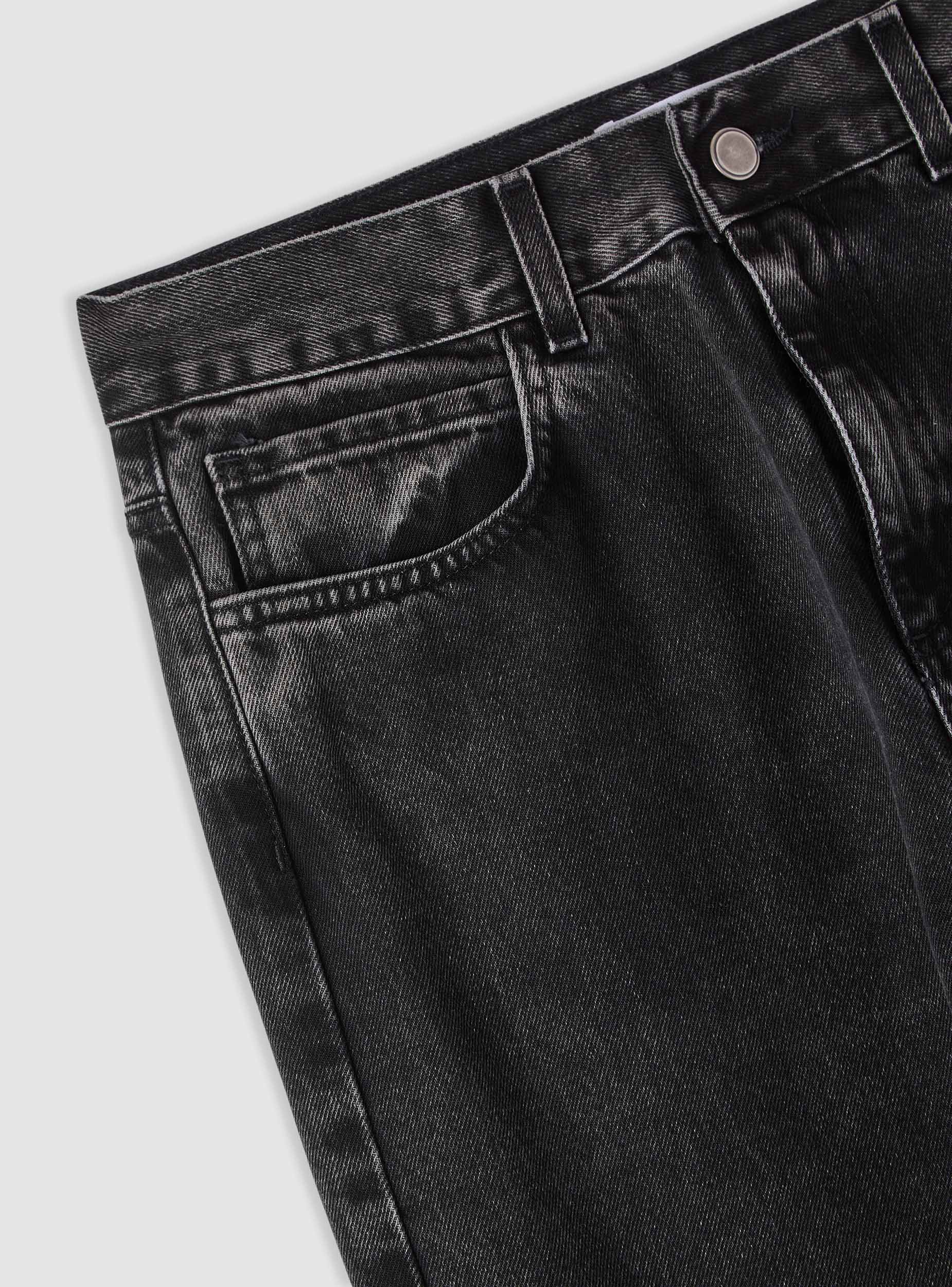 Jeans straight a tinta unita - Image 7