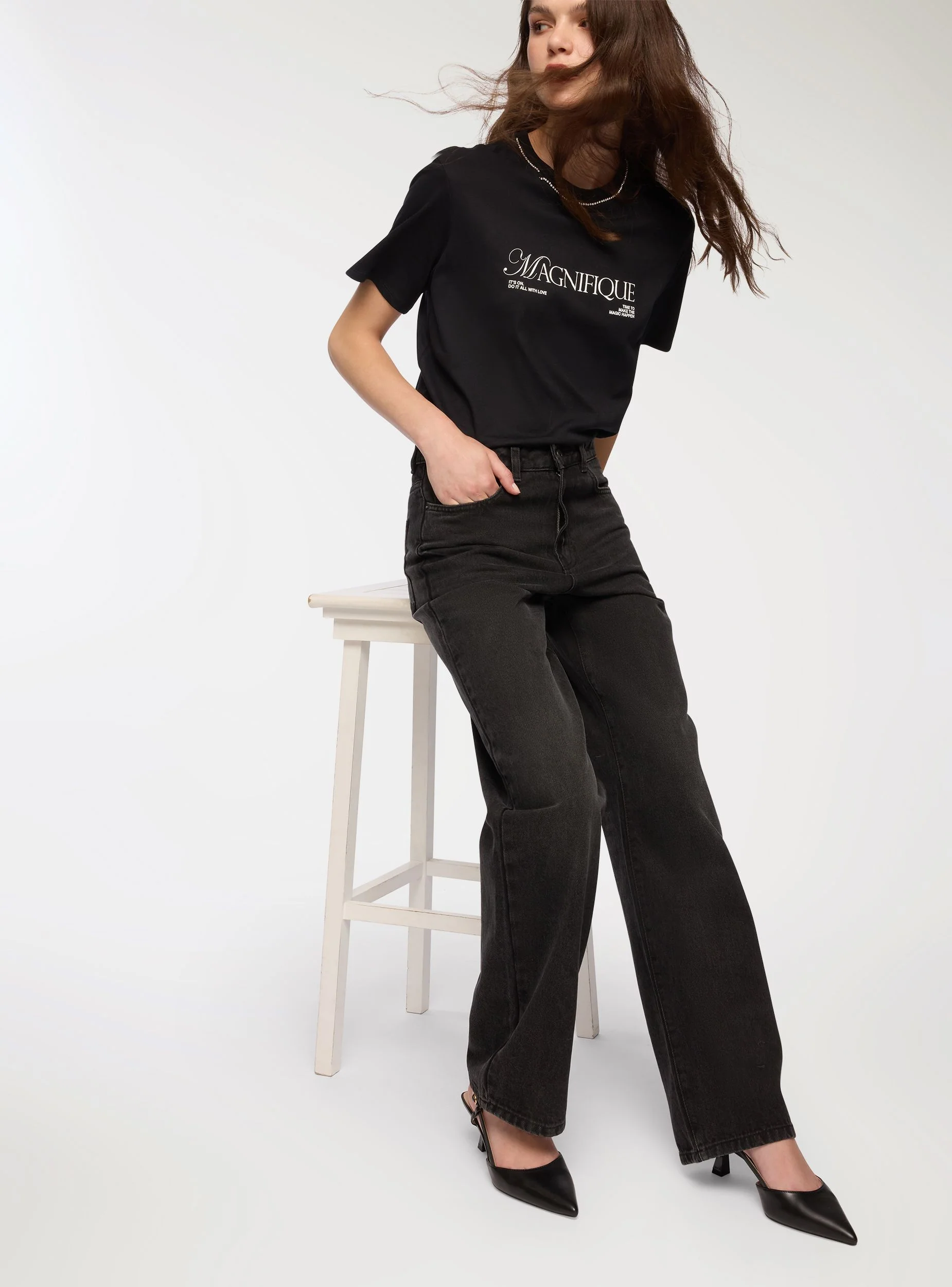 Jeans straight cinque tasche - Image 4