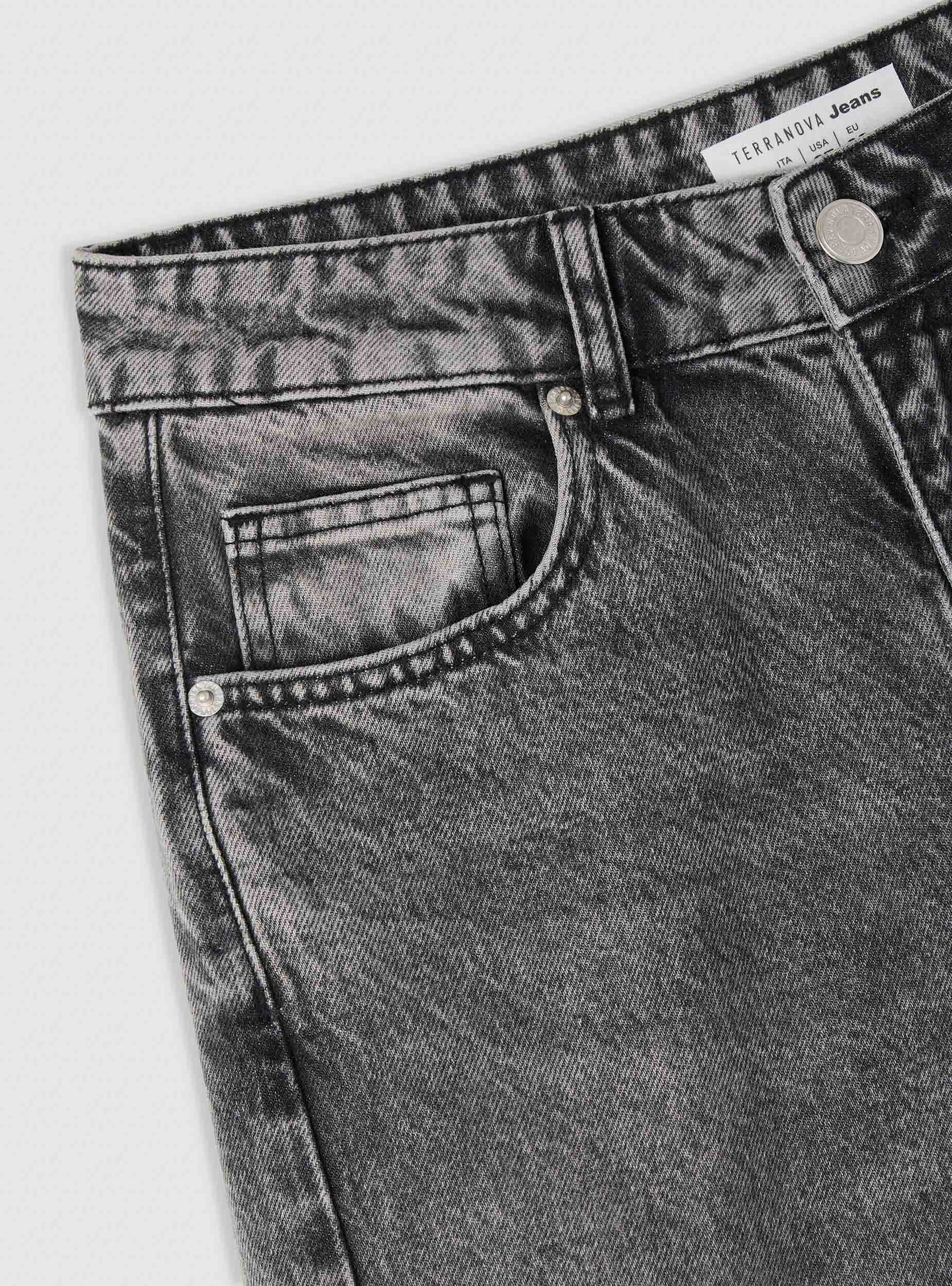 Jeans straight con lacci al fondo - Image 7