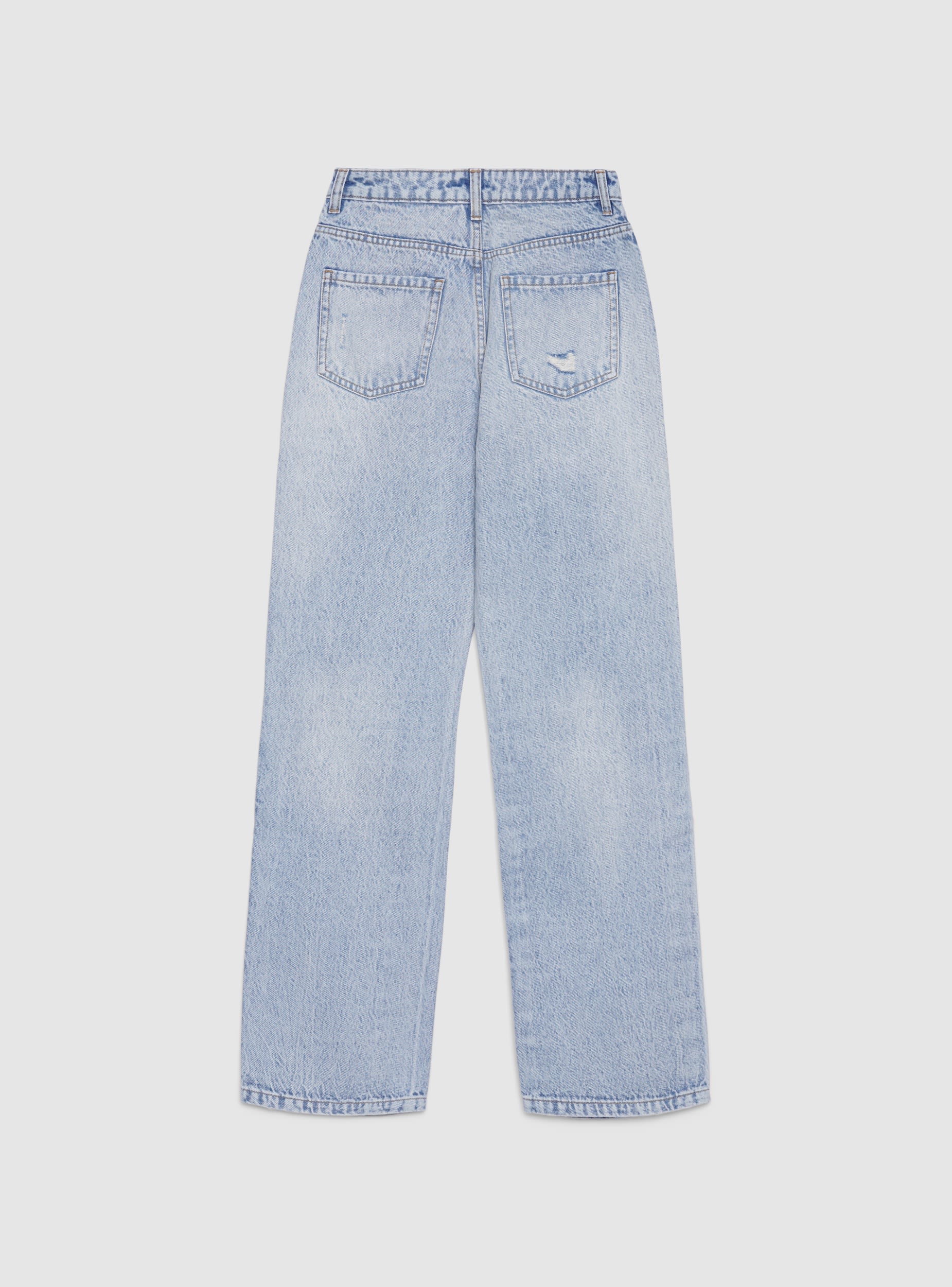 Jeans straight con strappi - Image 6