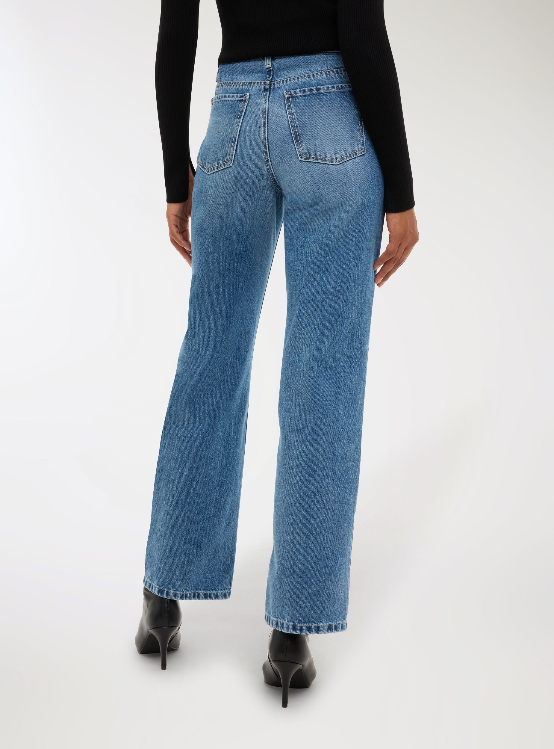 Jeans straight leg a vita bassa - Image 3
