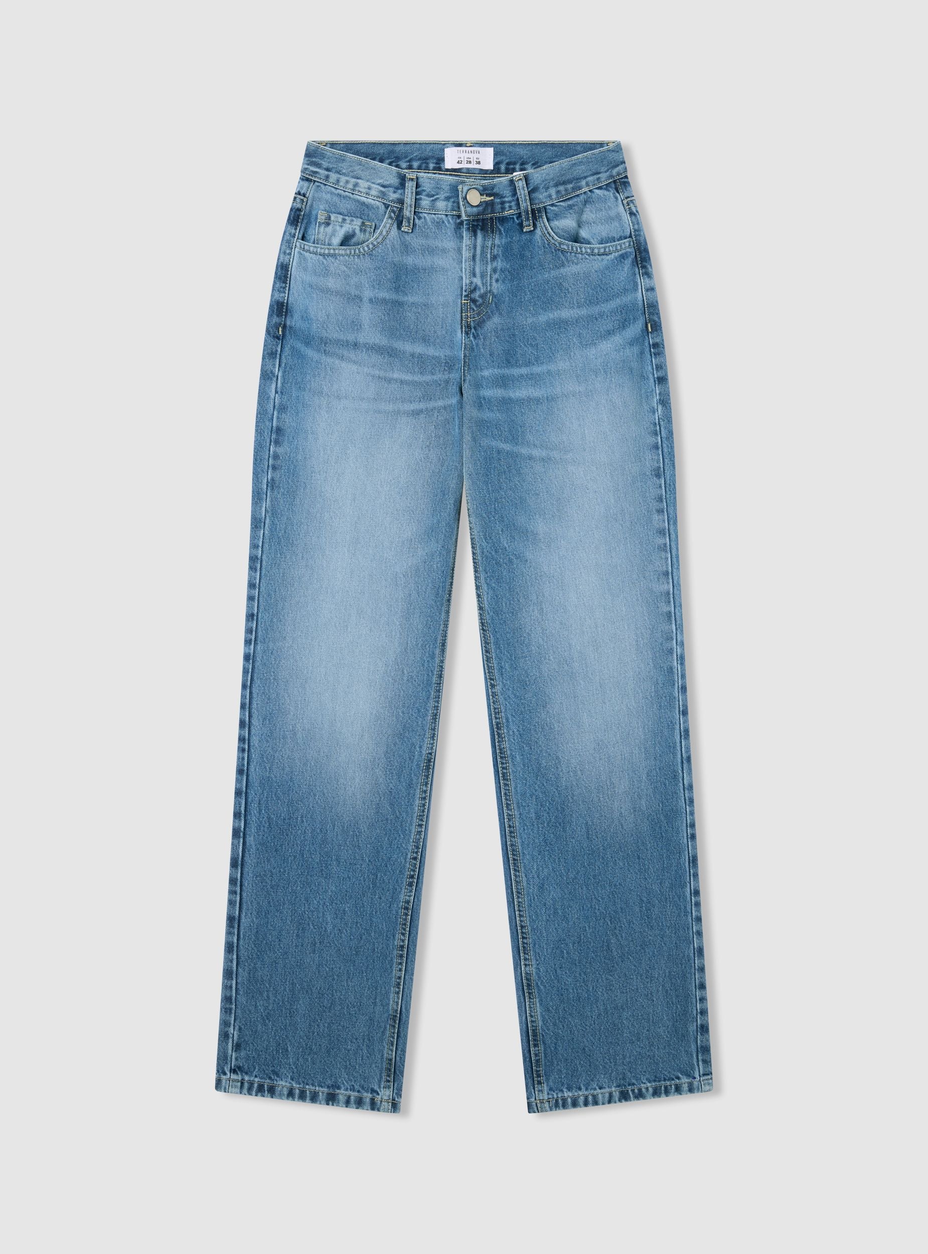Jeans straight leg a vita bassa - Image 5
