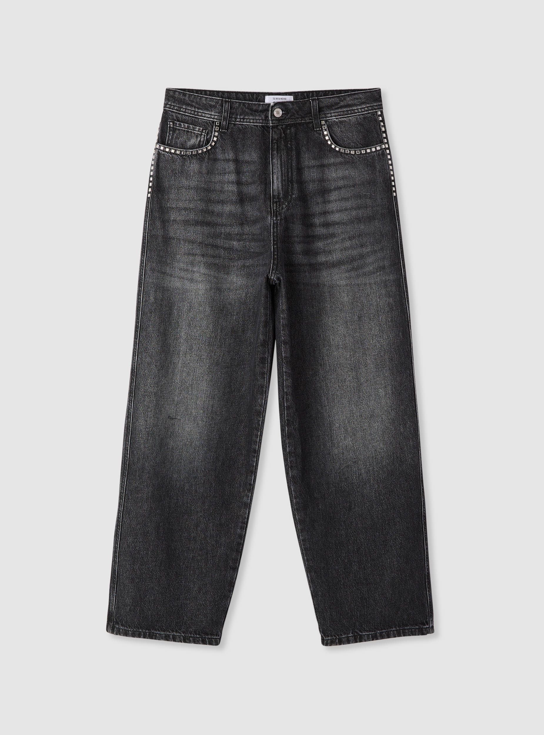 Jeans super baggy con borchie - Image 5