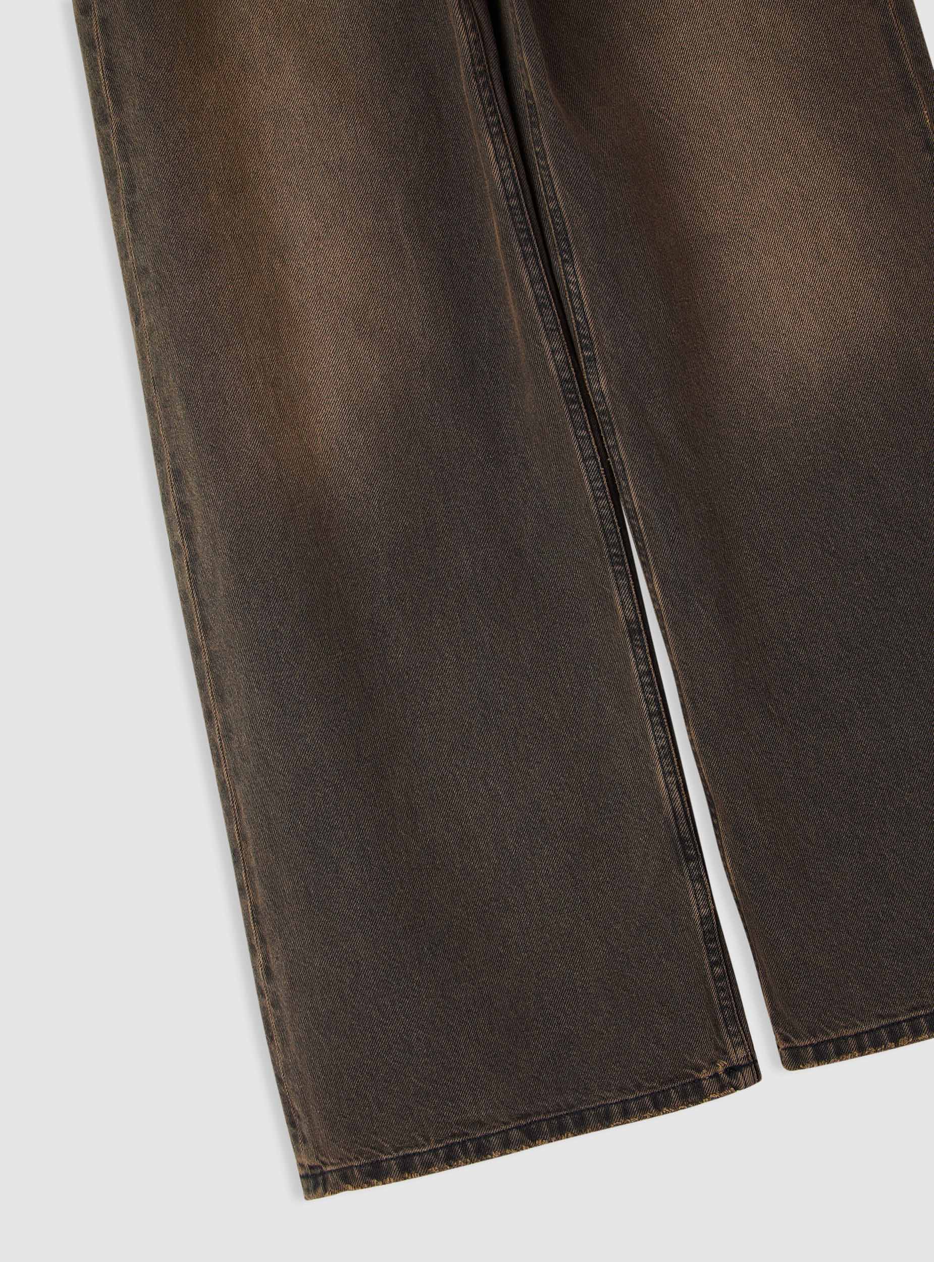 Jeans super wide leg a tinta unita - Image 6