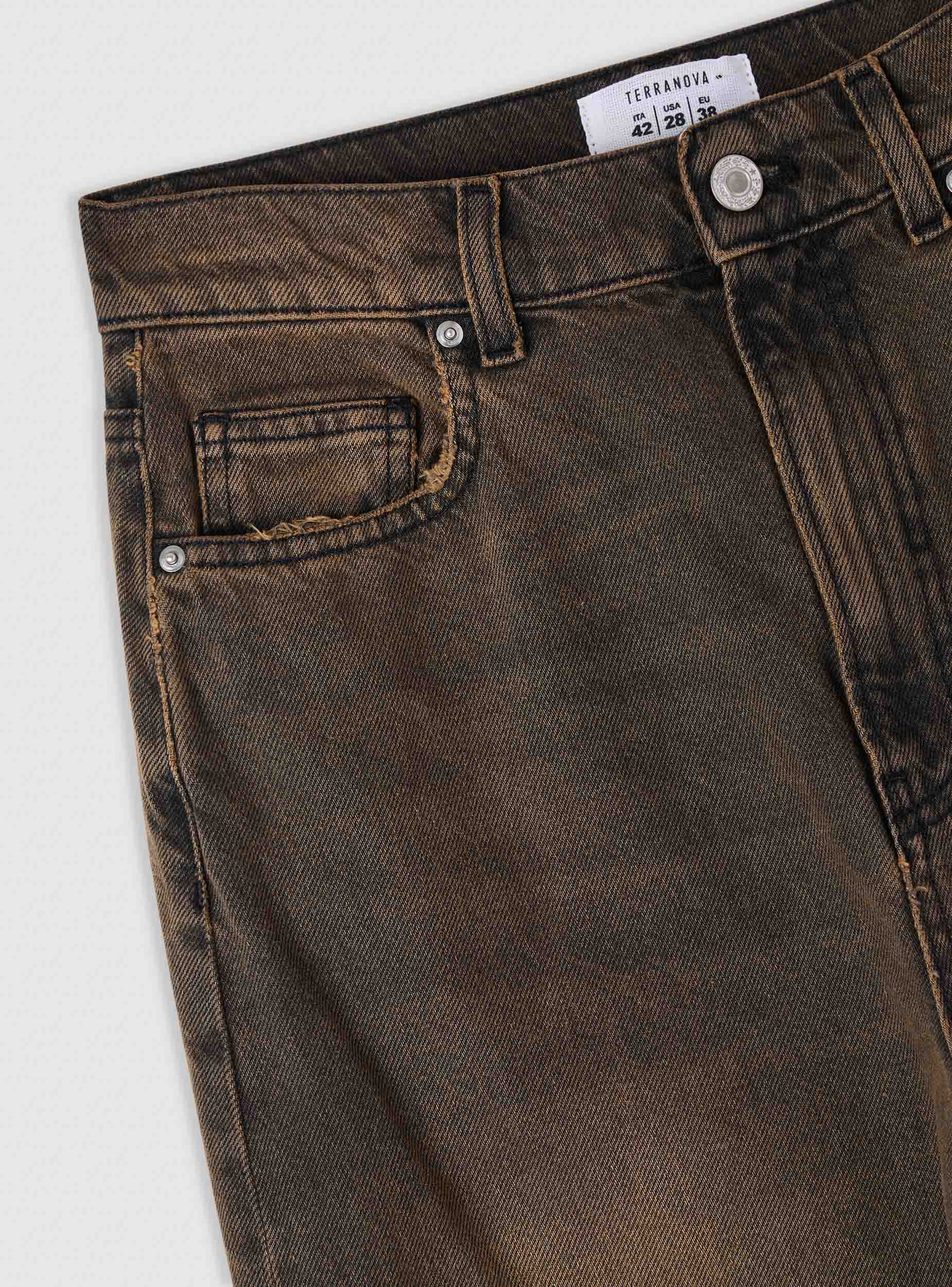 Jeans super wide leg a tinta unita - Image 7