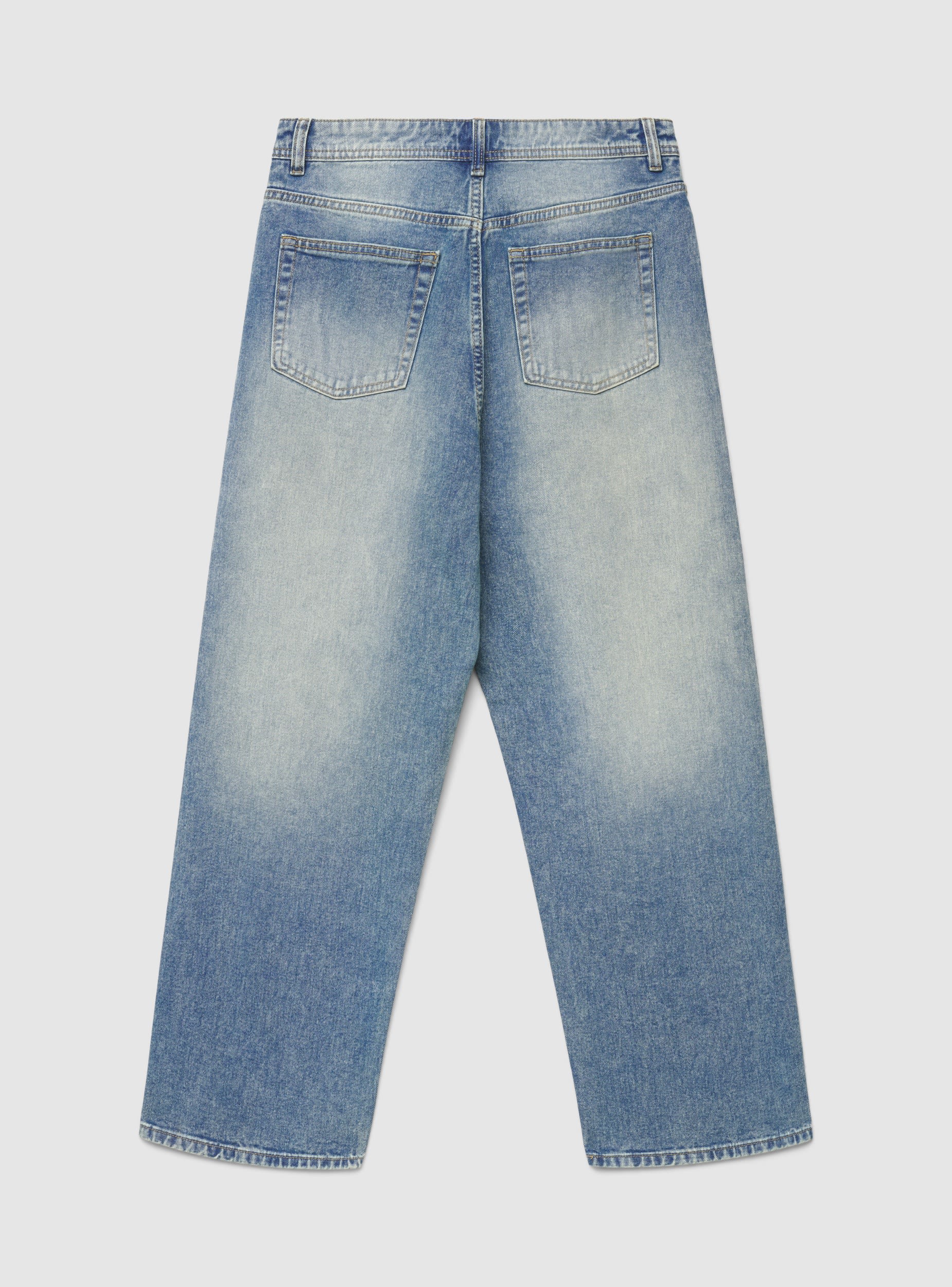 Jeans superbaggy tinta unita - Image 7