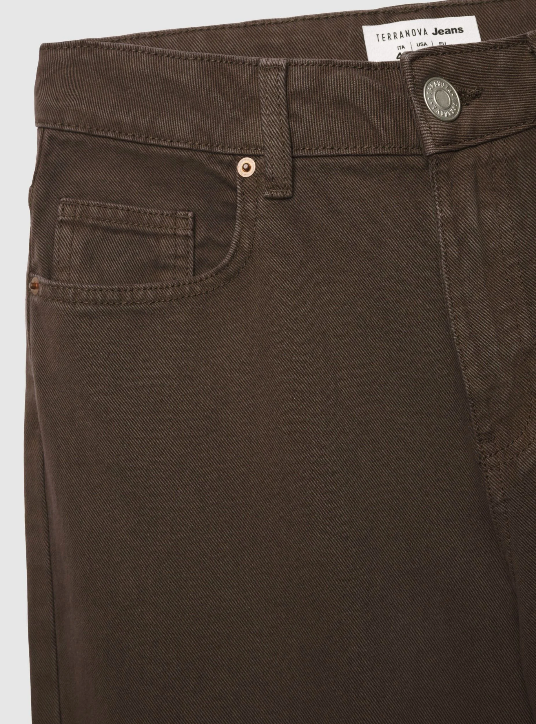 Jeans wide leg a tinta unita - Image 5