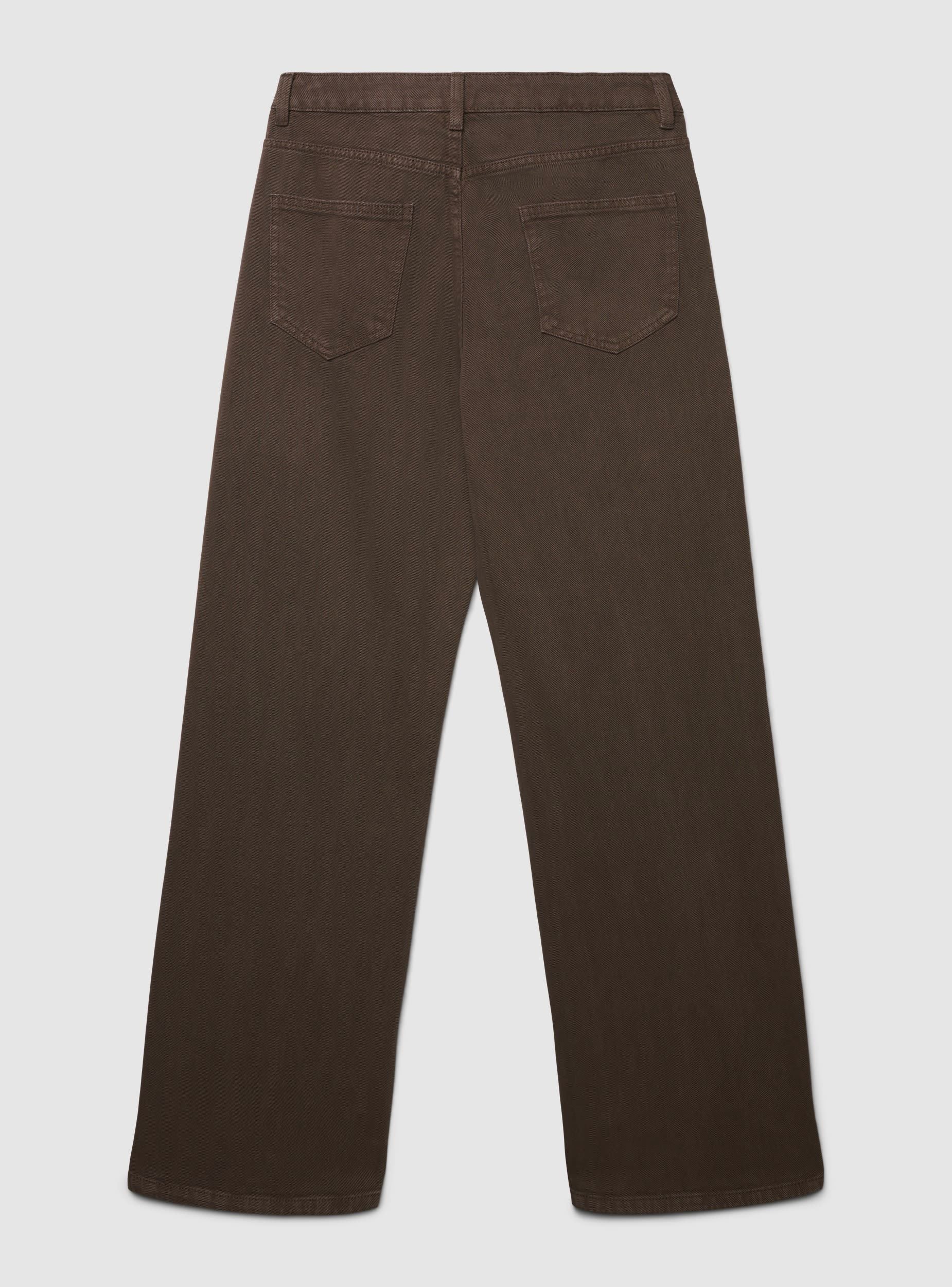 Jeans wide leg a tinta unita - Image 6