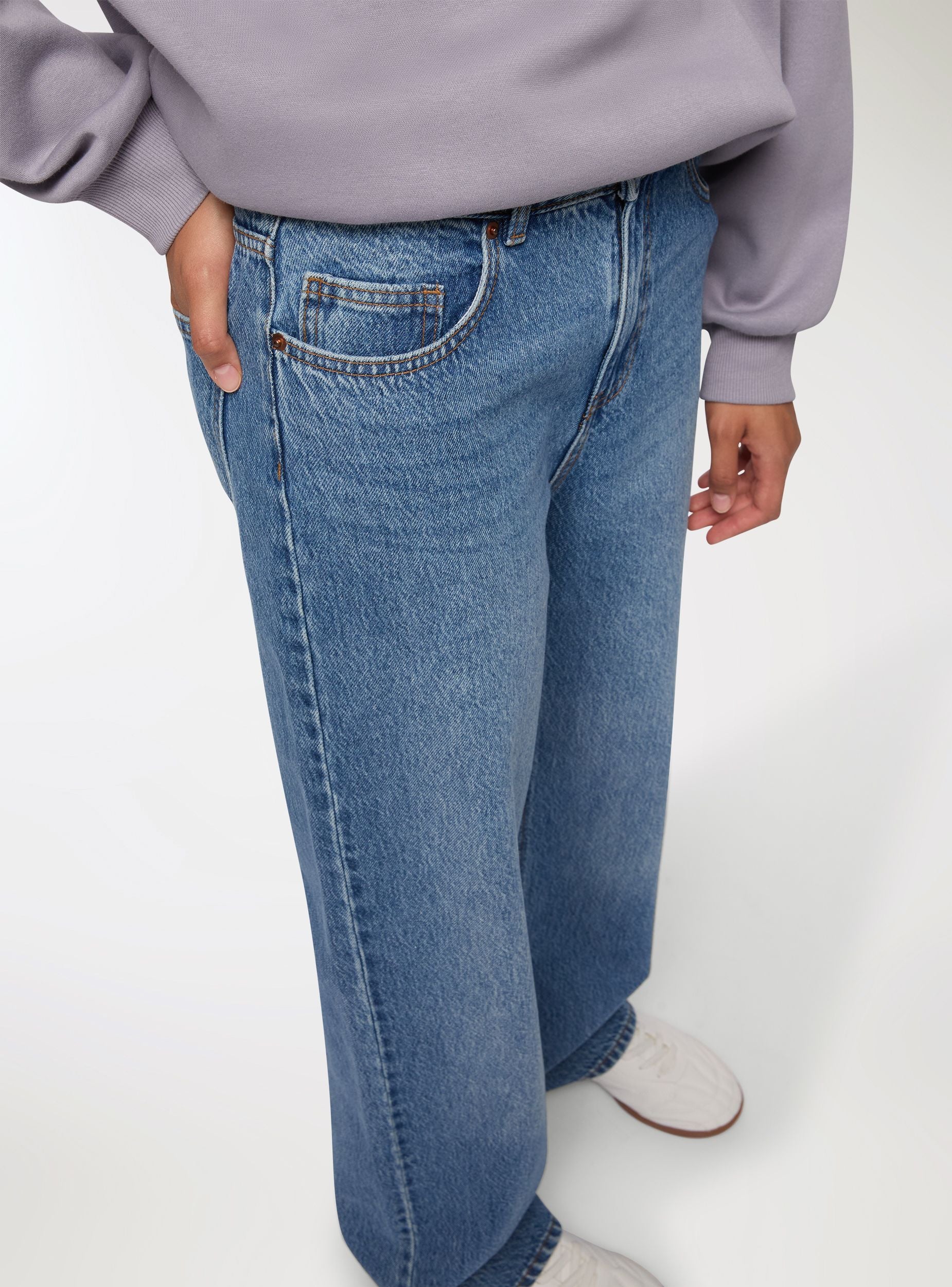 Jeans wide leg cinque tasche