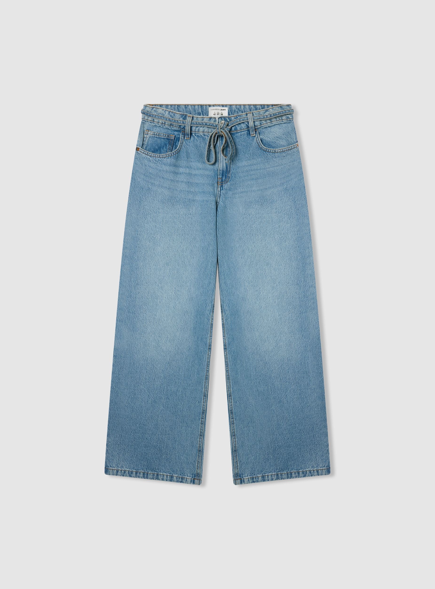 Jeans wide leg con cintura - Image 5
