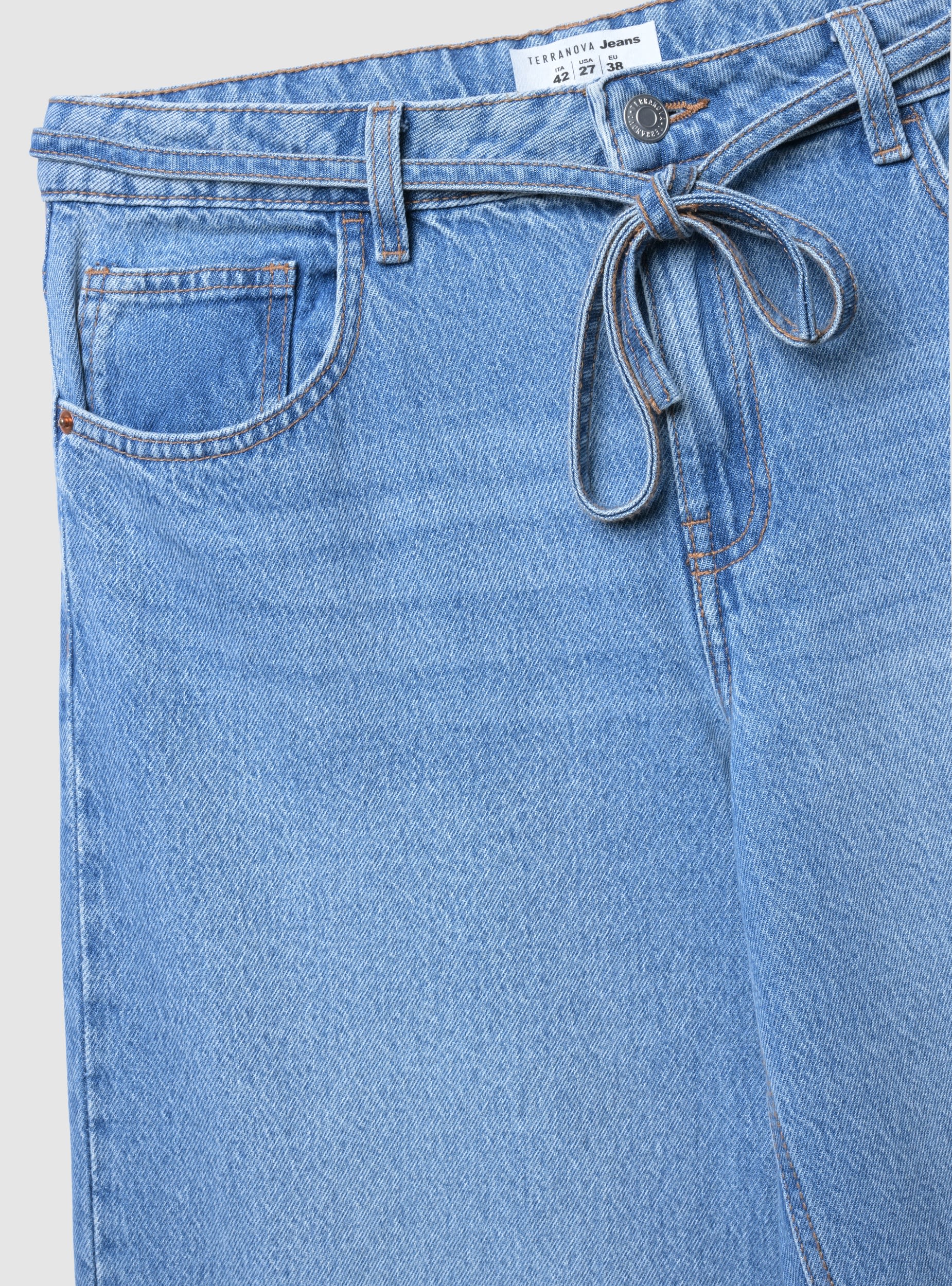 Jeans wide leg con cintura - Image 6