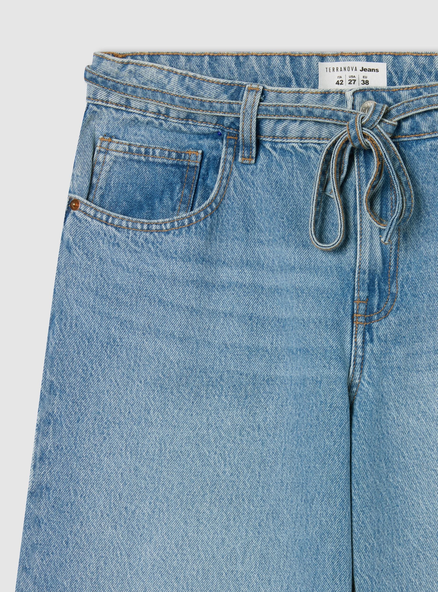 Jeans wide leg con cintura - Image 7