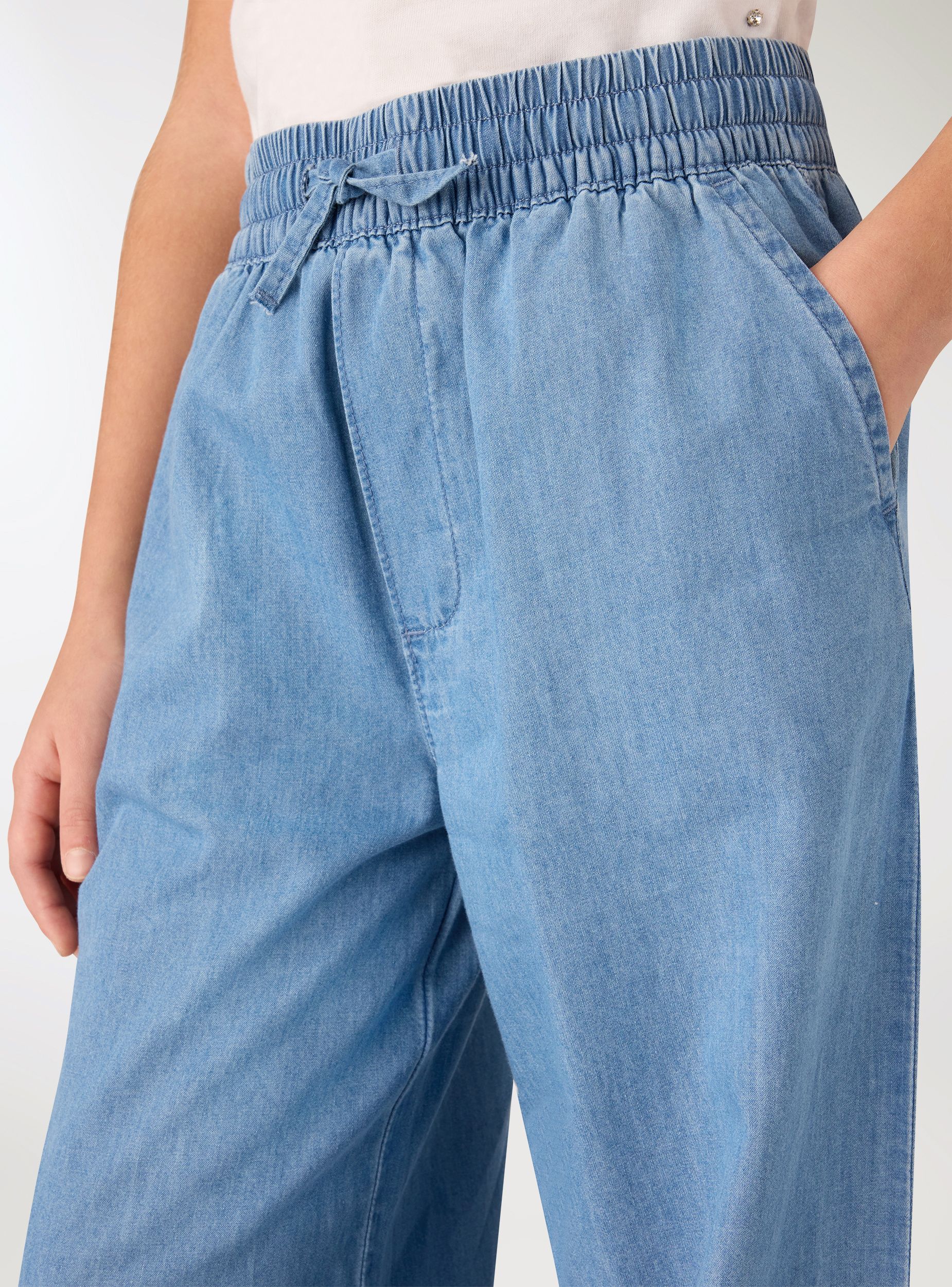 Jeans wide leg con coulisse - Image 4