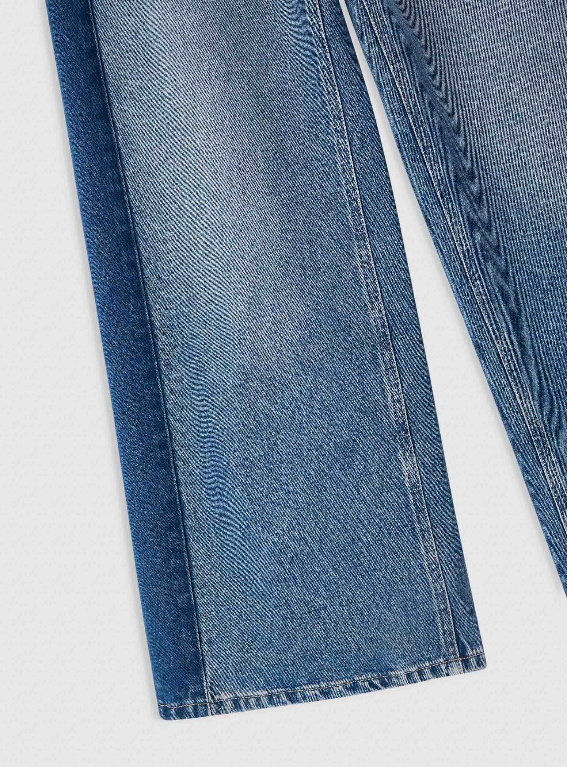 Jeans wide leg con inserti laterali - Image 5