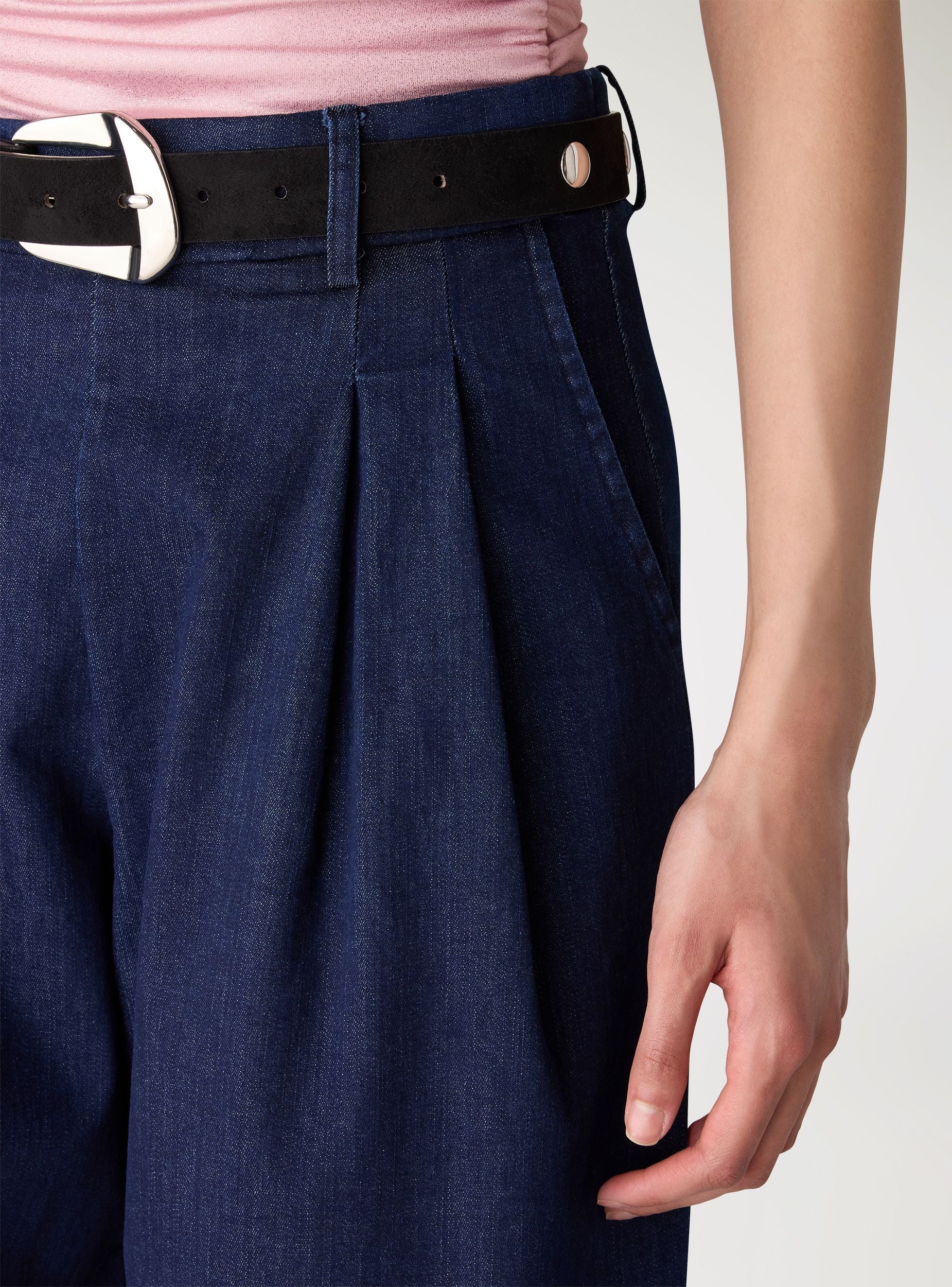 Jeans wide leg con pinces - Image 4