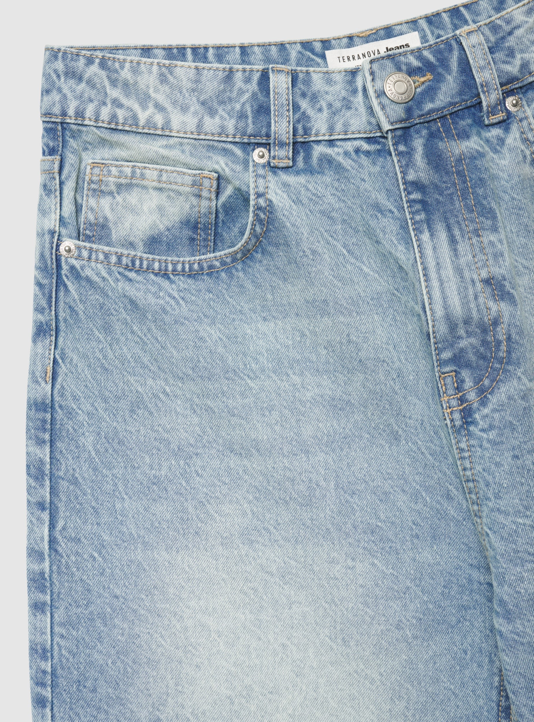 Jeans wide leg con risvolto - Image 4