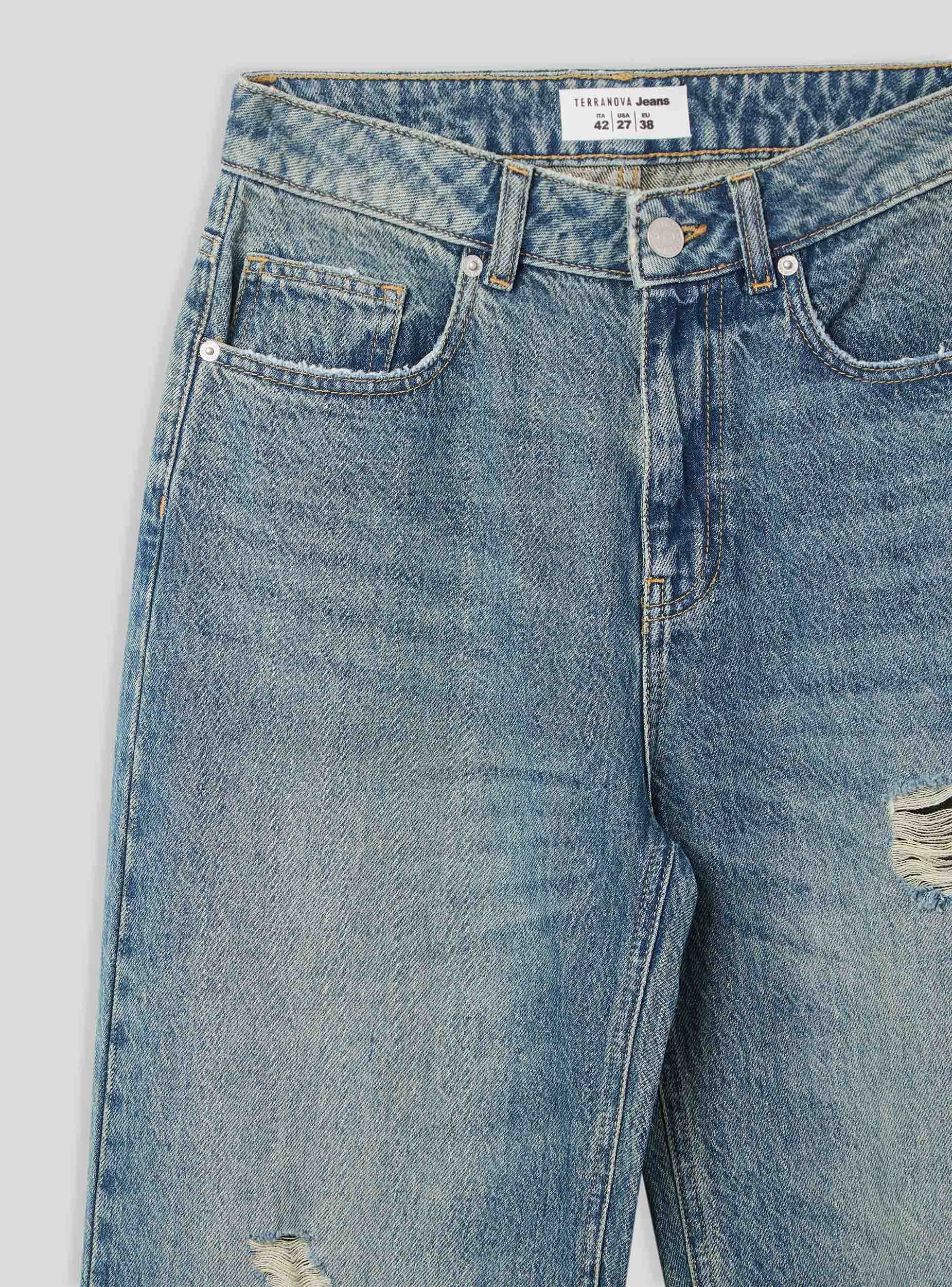 Jeans wide leg con strappi - Image 7