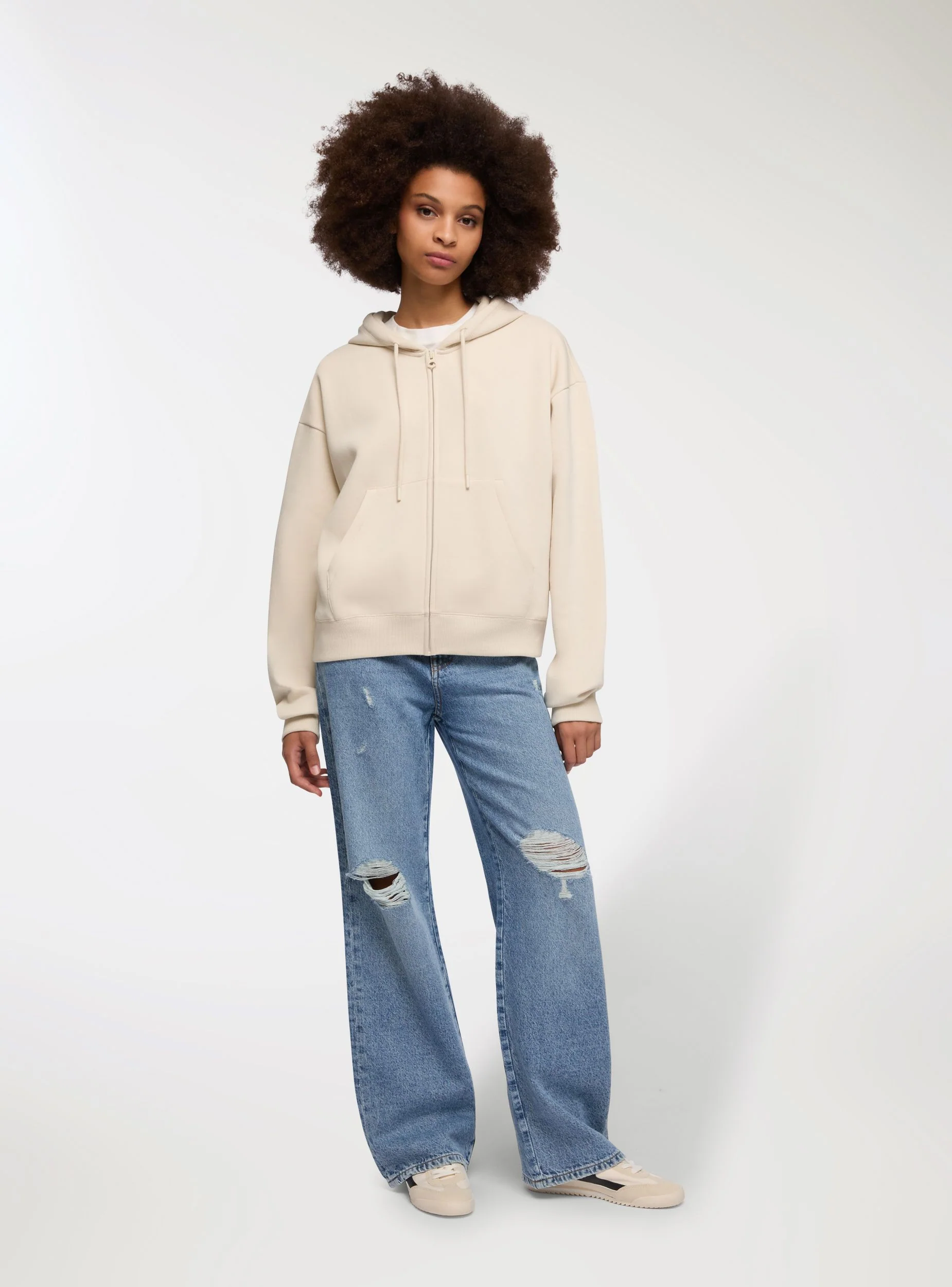 Jeans wide leg con strappi - Image 4