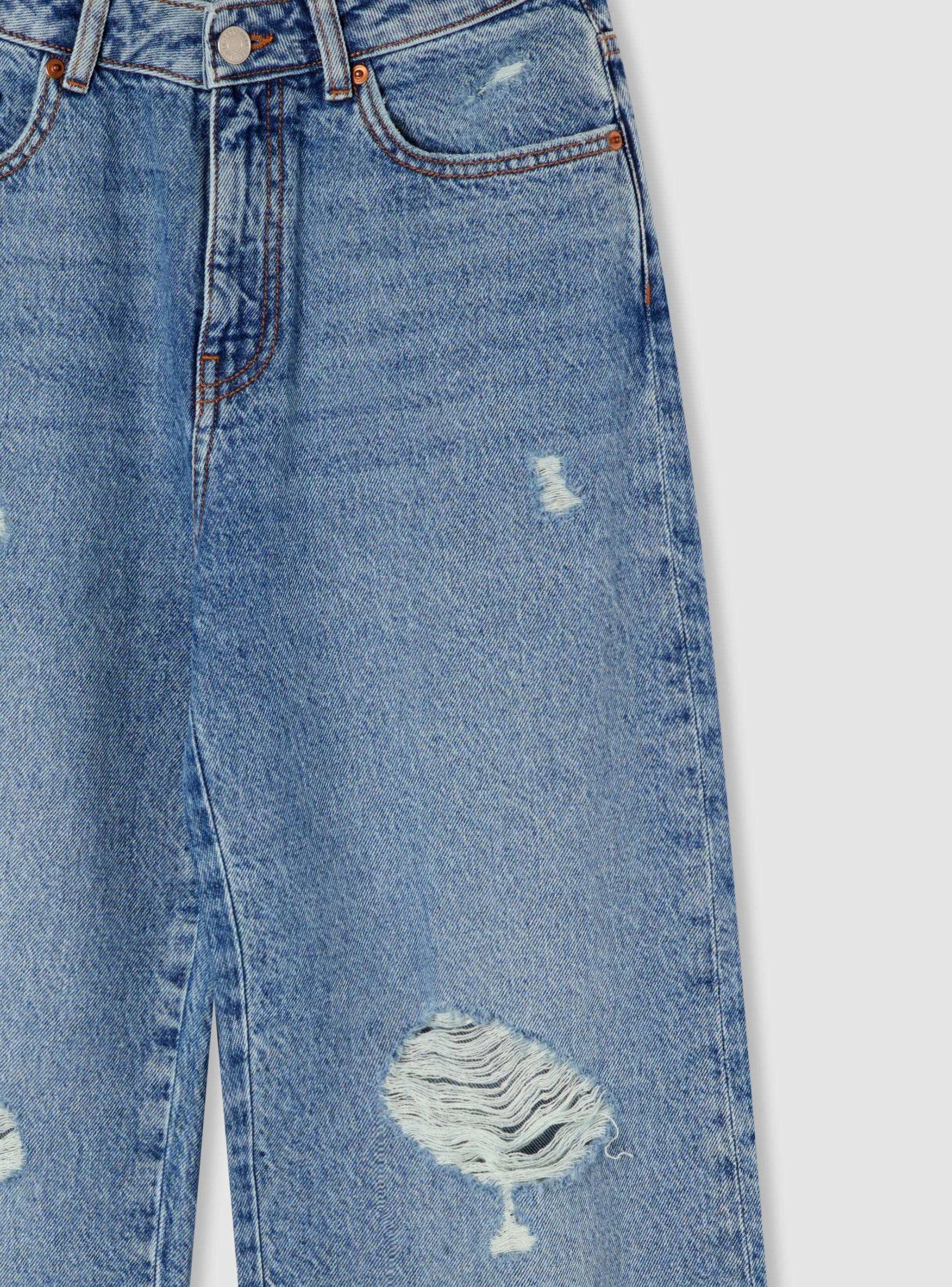 Jeans wide leg con strappi - Image 6