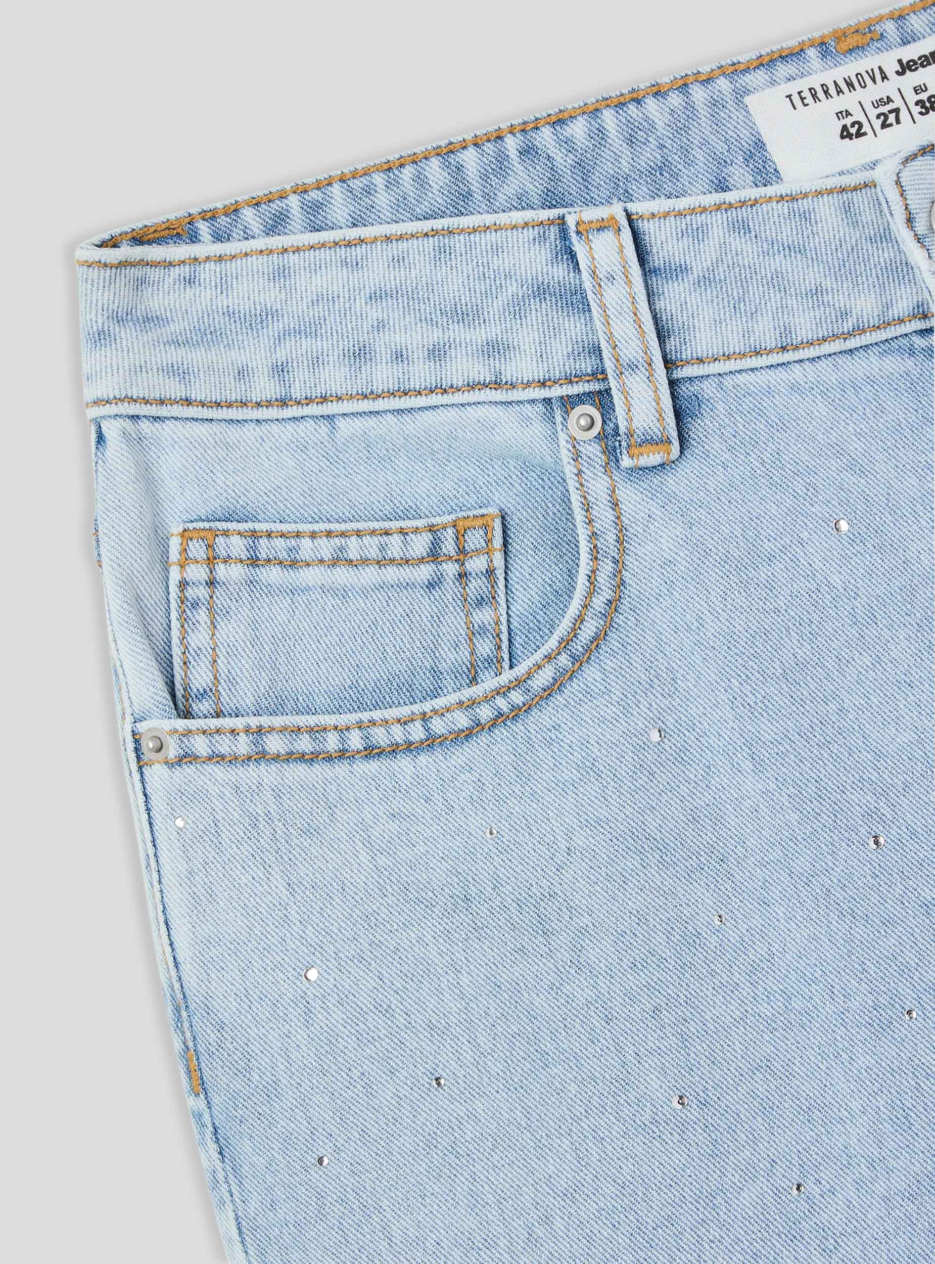 Jeans wide leg con strass - Image 6