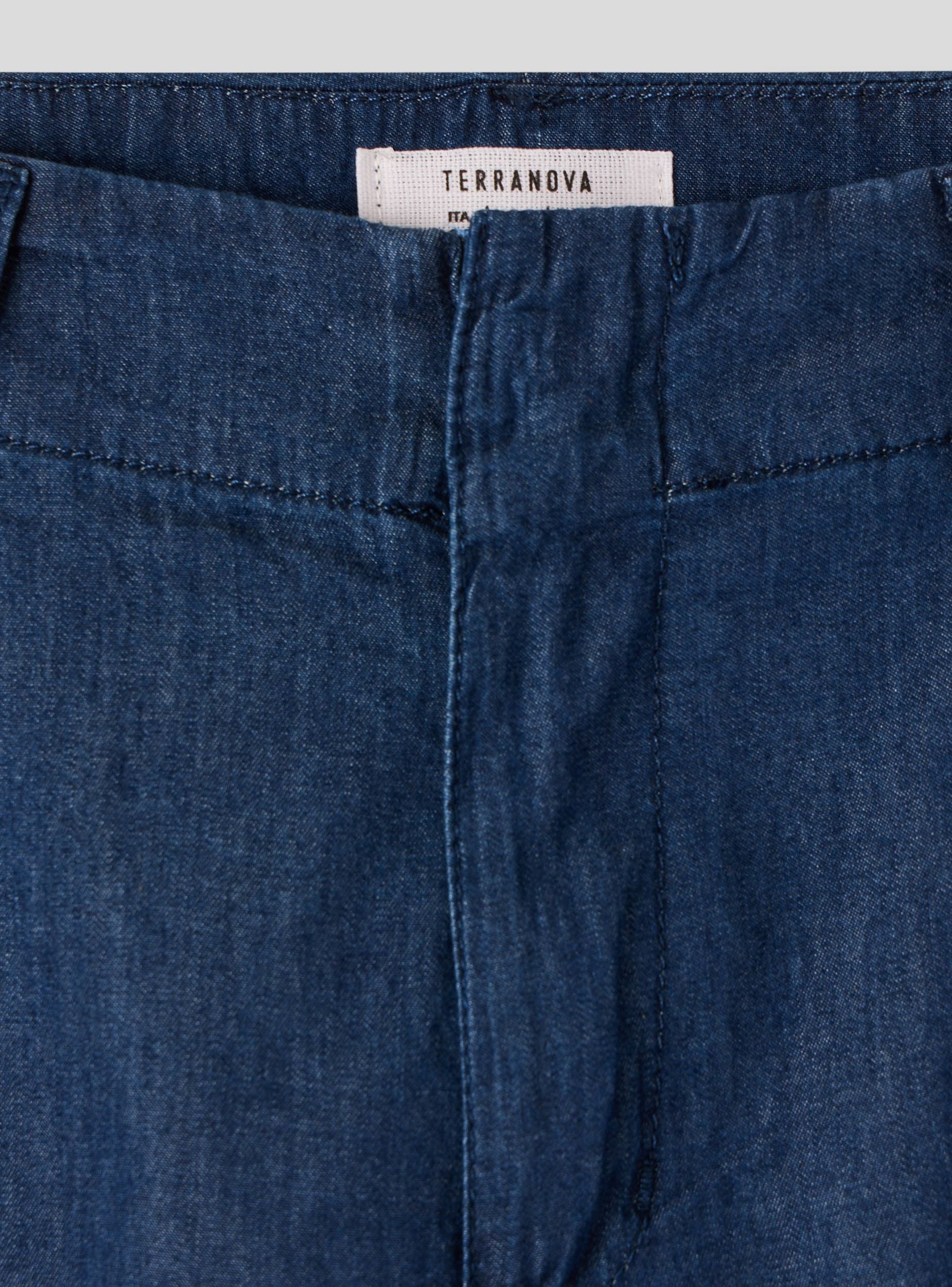 Jeans wide leg con tasche alla francese - Image 6