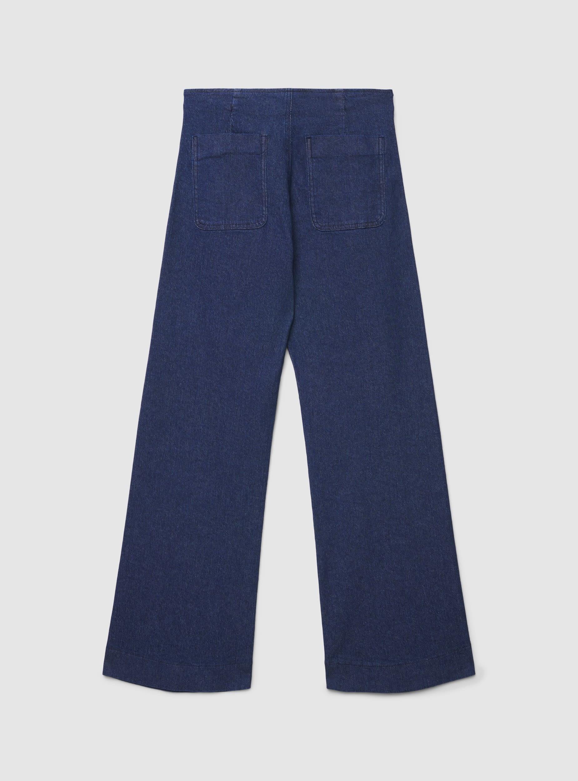 Jeans wide leg con tasche applicate - Image 6