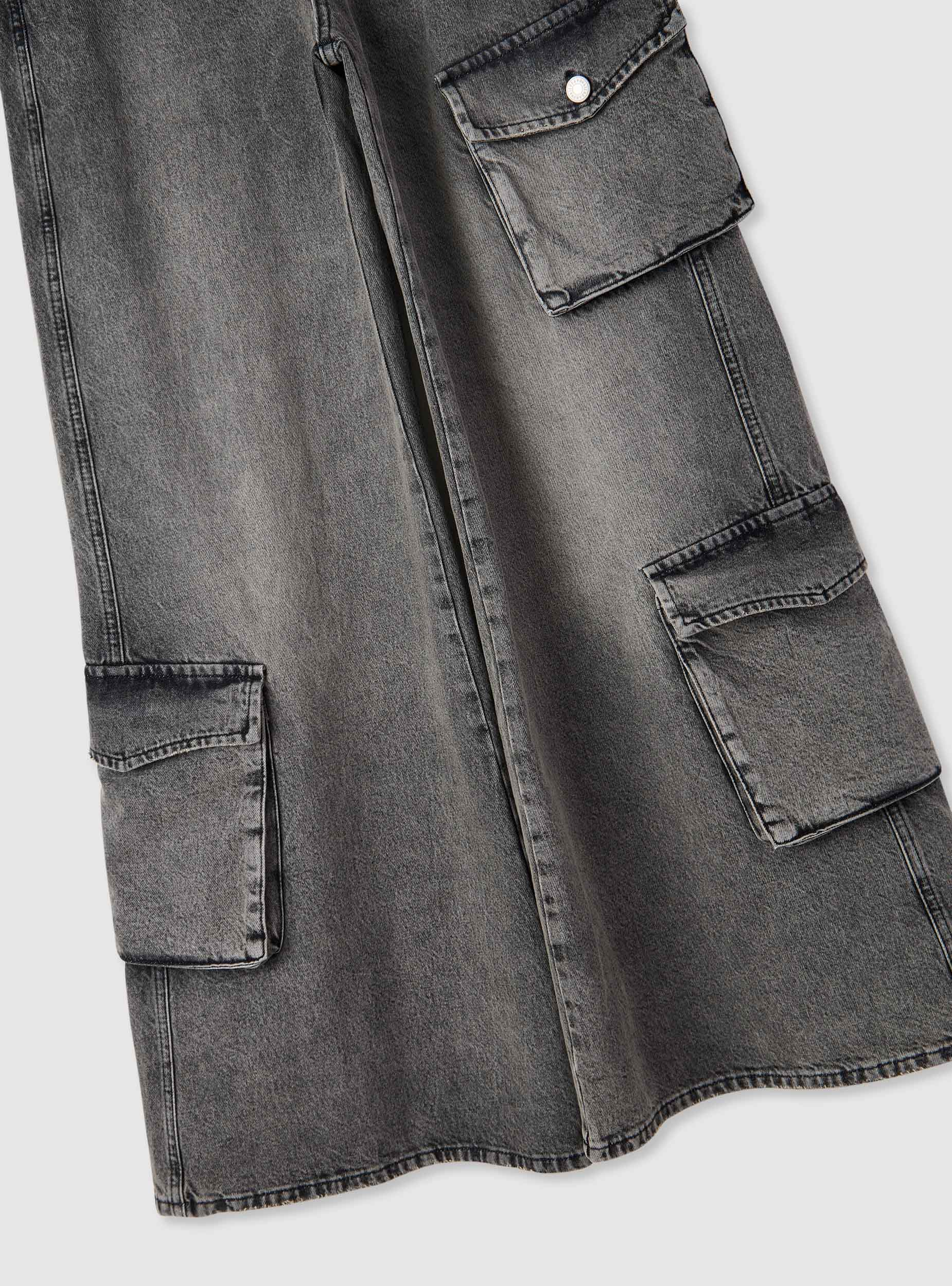 Jeans wide leg con tasche cargo - Image 6