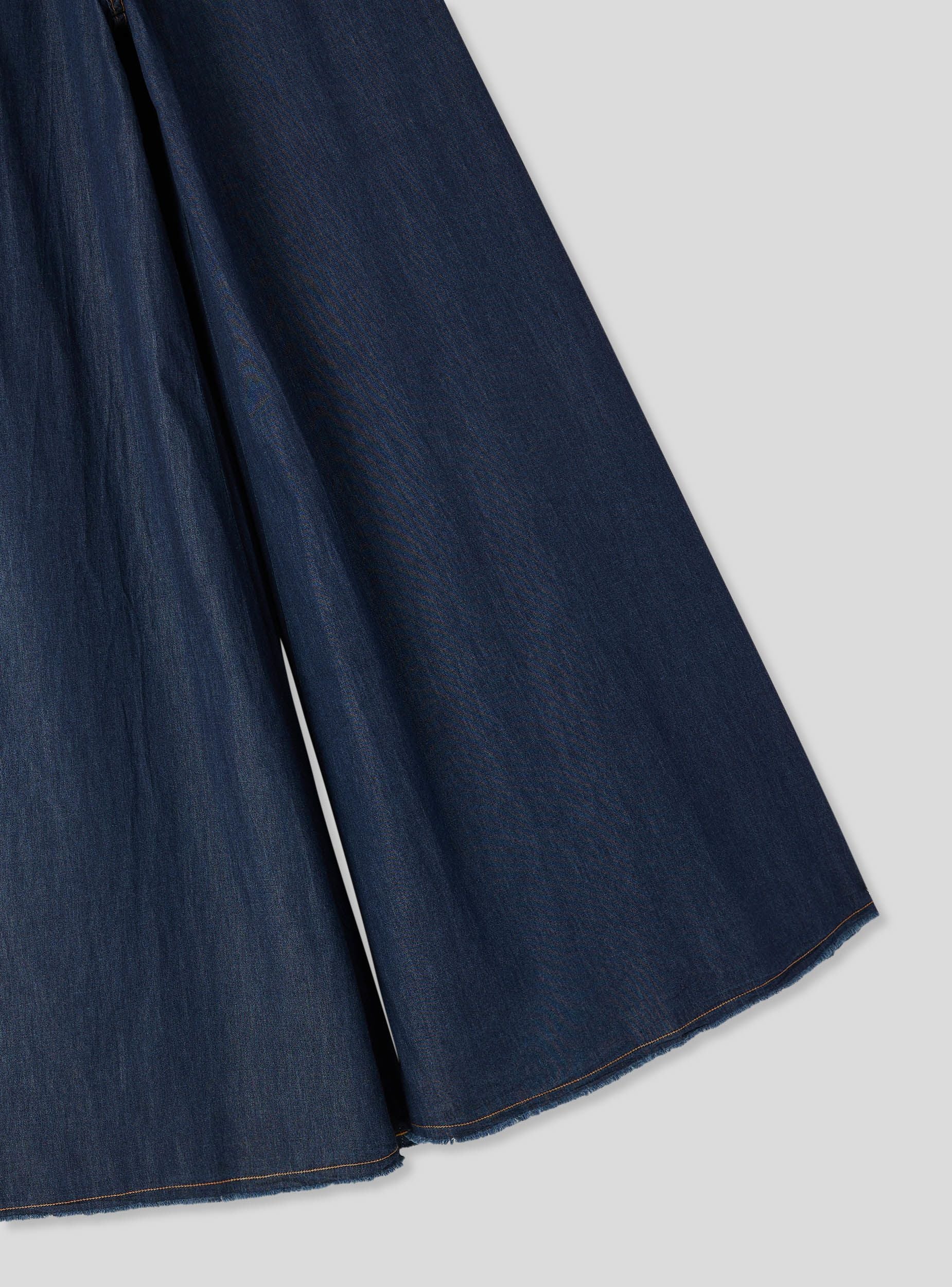 Jeans wide leg in chambray - Image 6