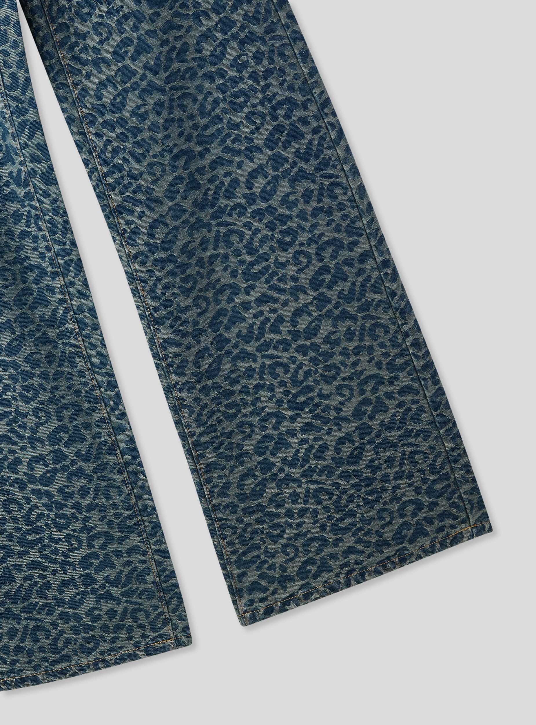 Jeans wide leg maculati - Image 4