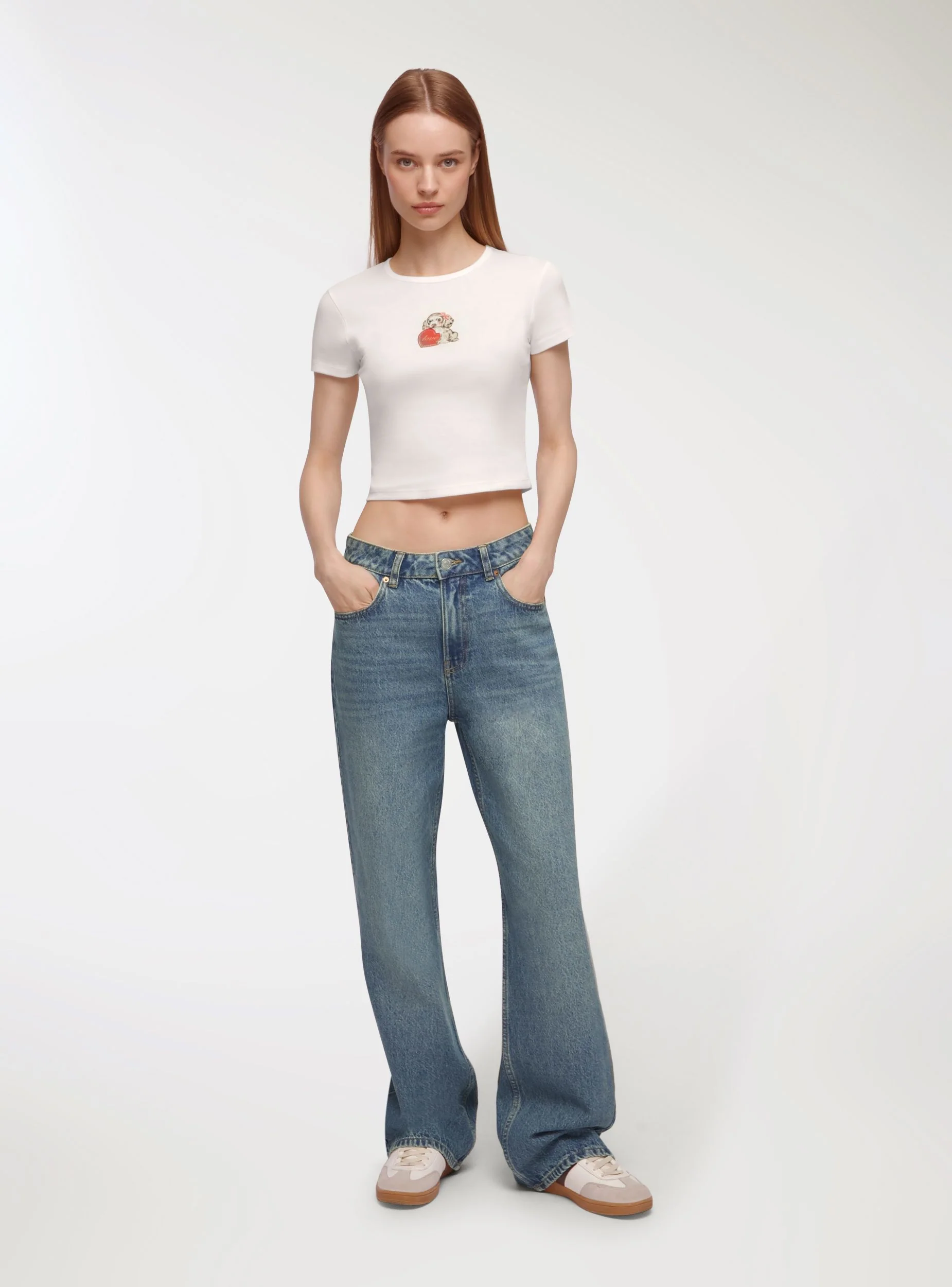 Jeans wide leg sovratinto - Image 3