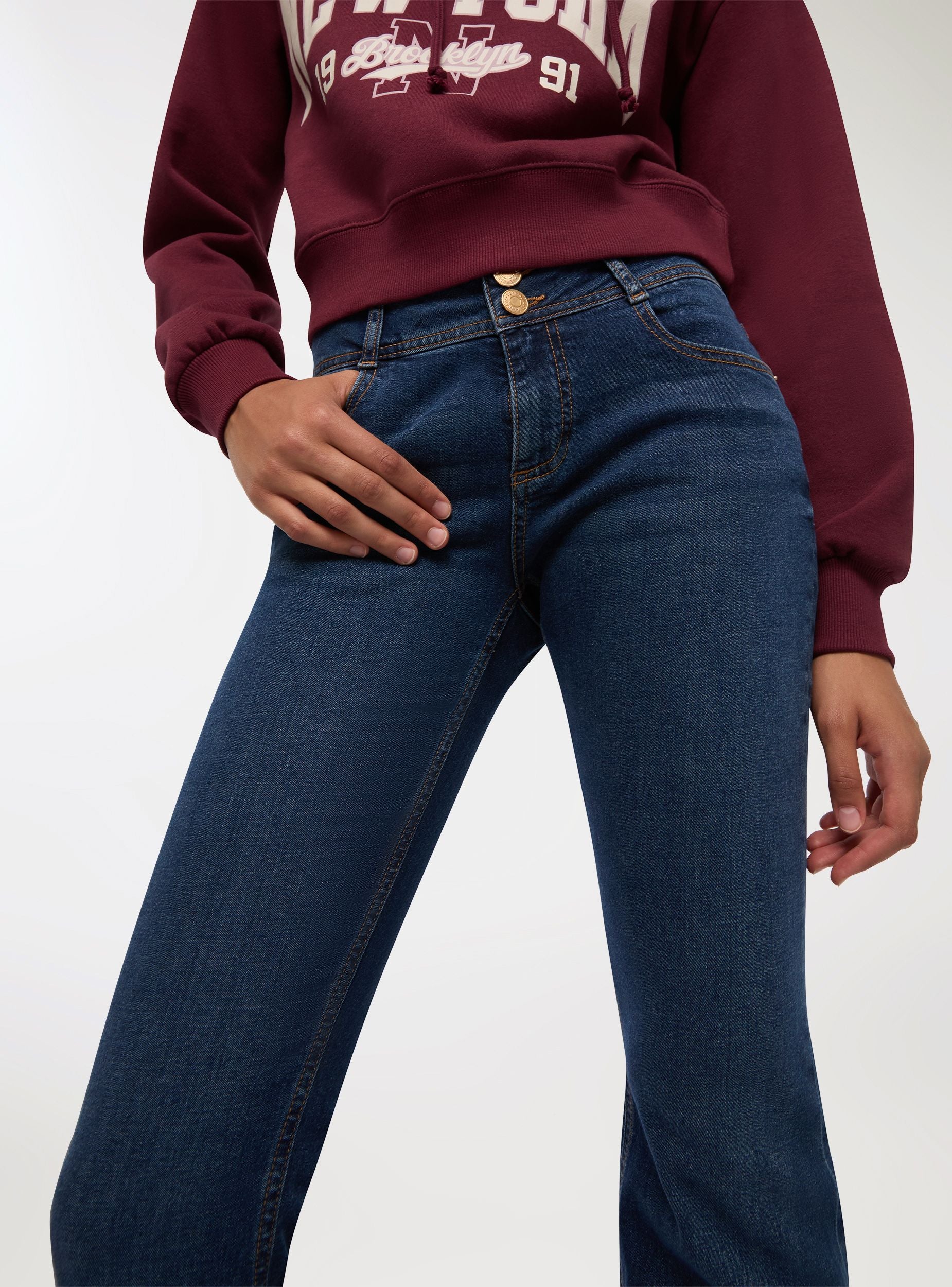 Jeans zampa a vita bassa - Image 3