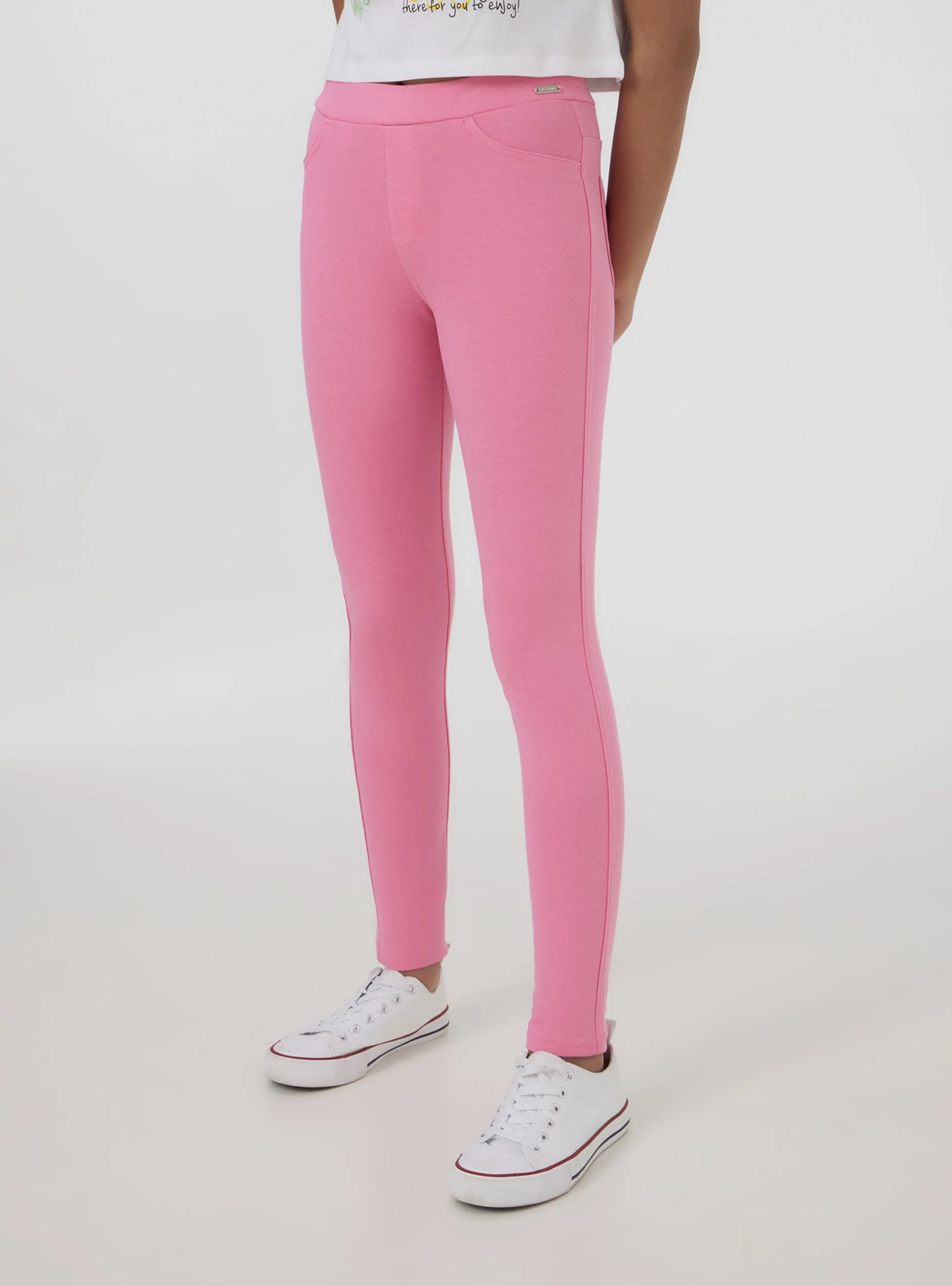 Jeggings leggeri elasticizzati tinta unita - Image 7