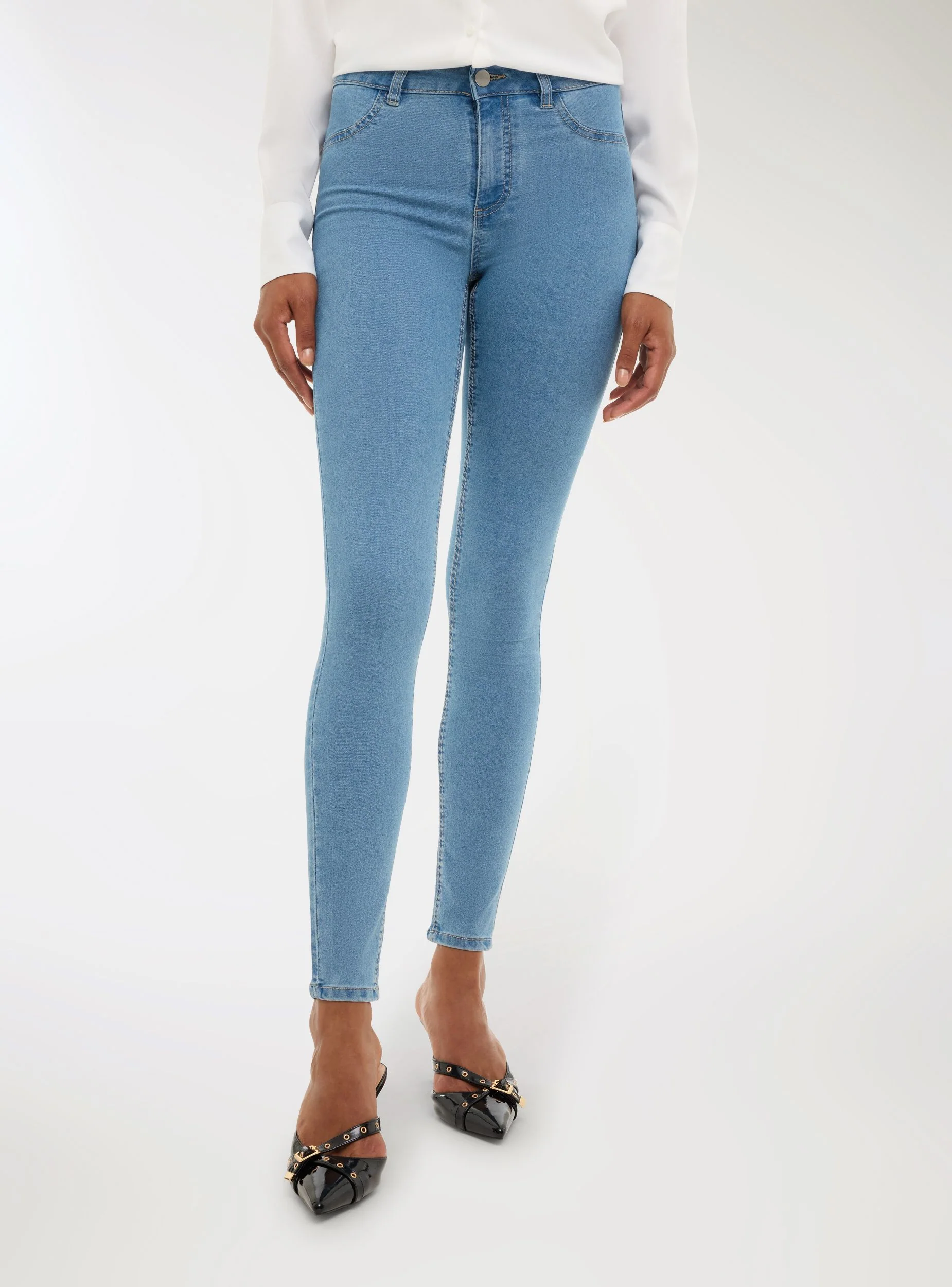 Jeggings tinta unita - Image 3