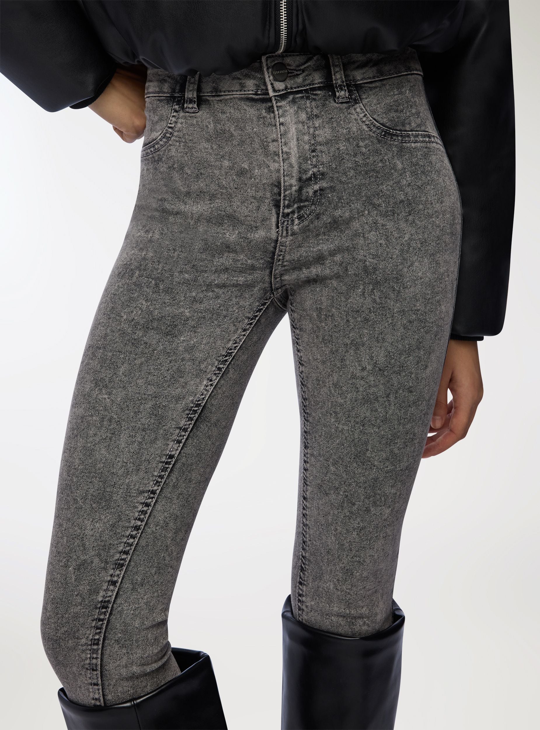 Jeggings tinta unita - Image 2