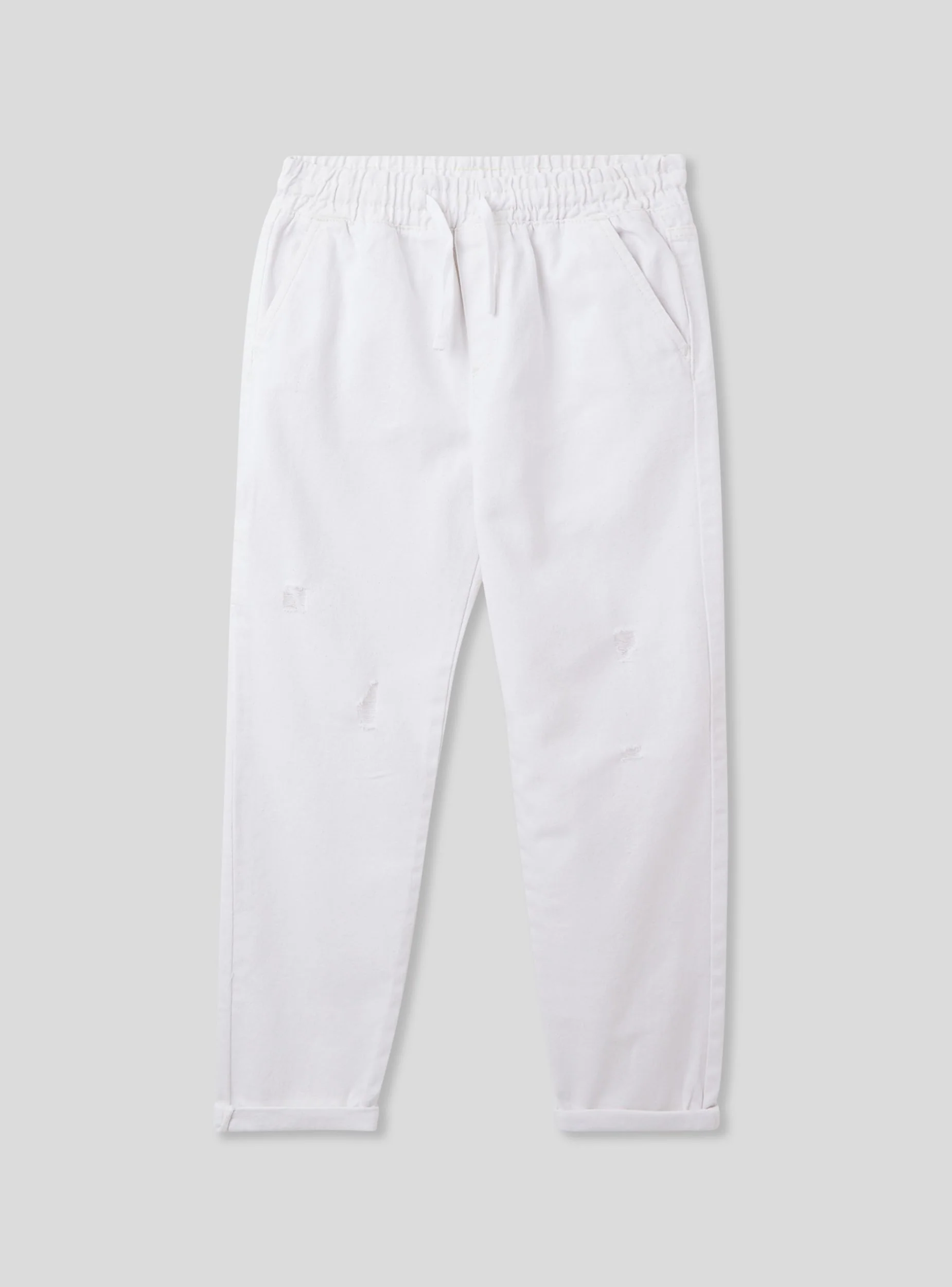 Jogger con strappi e coulisse - Image 4
