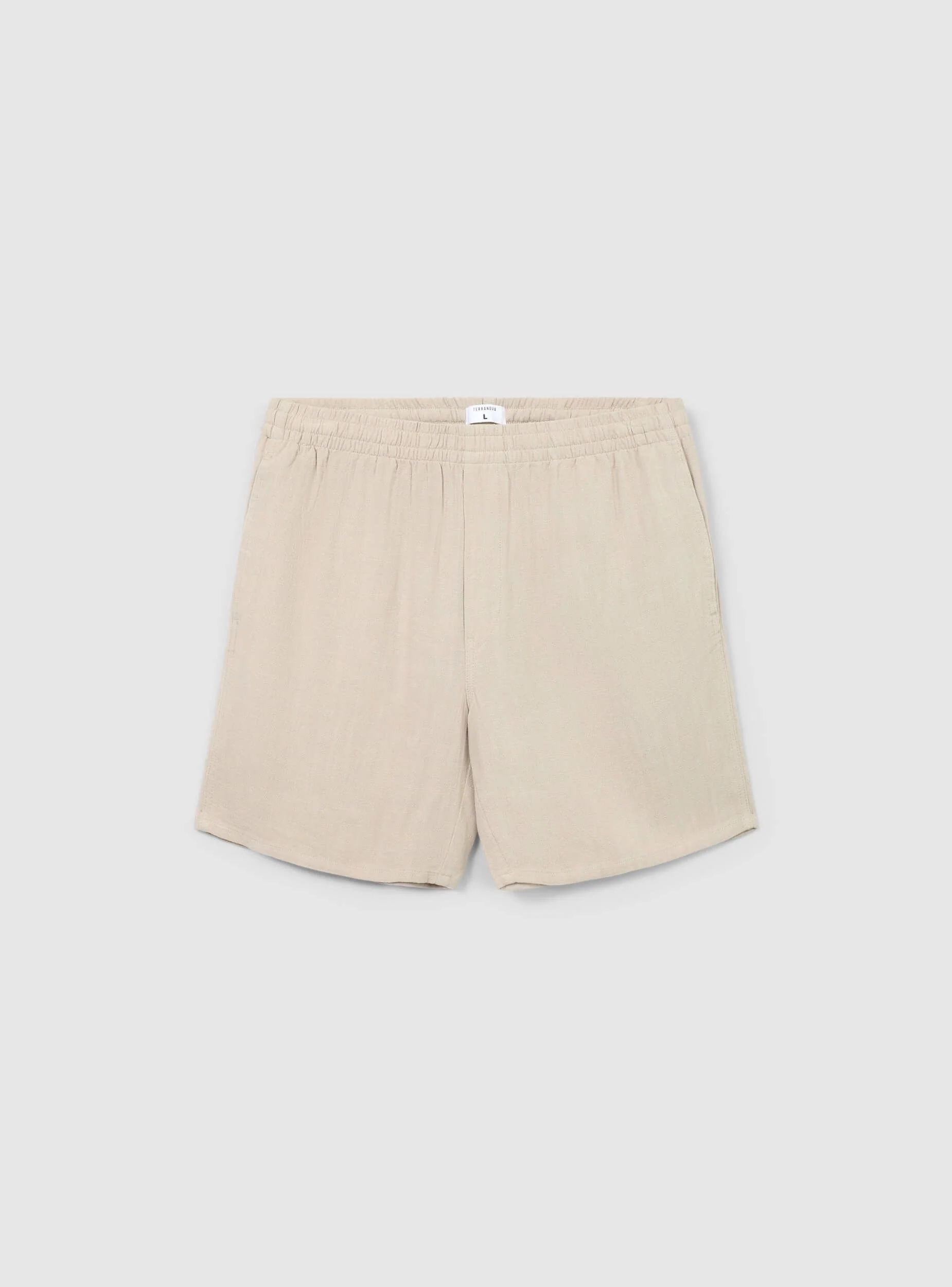 Jogger misto lino tinta unita - Image 3