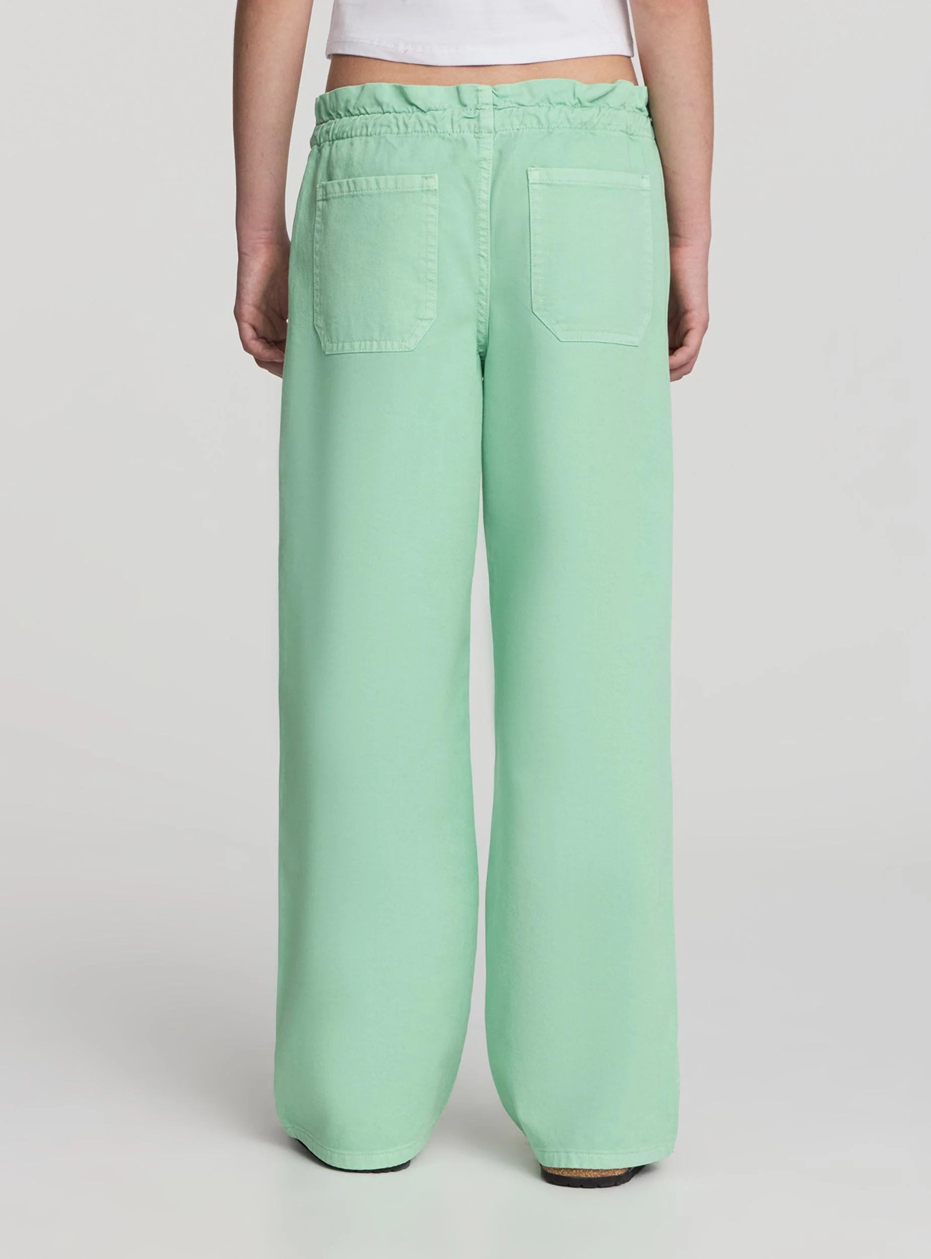 Jogger wide leg con coulisse - Image 2
