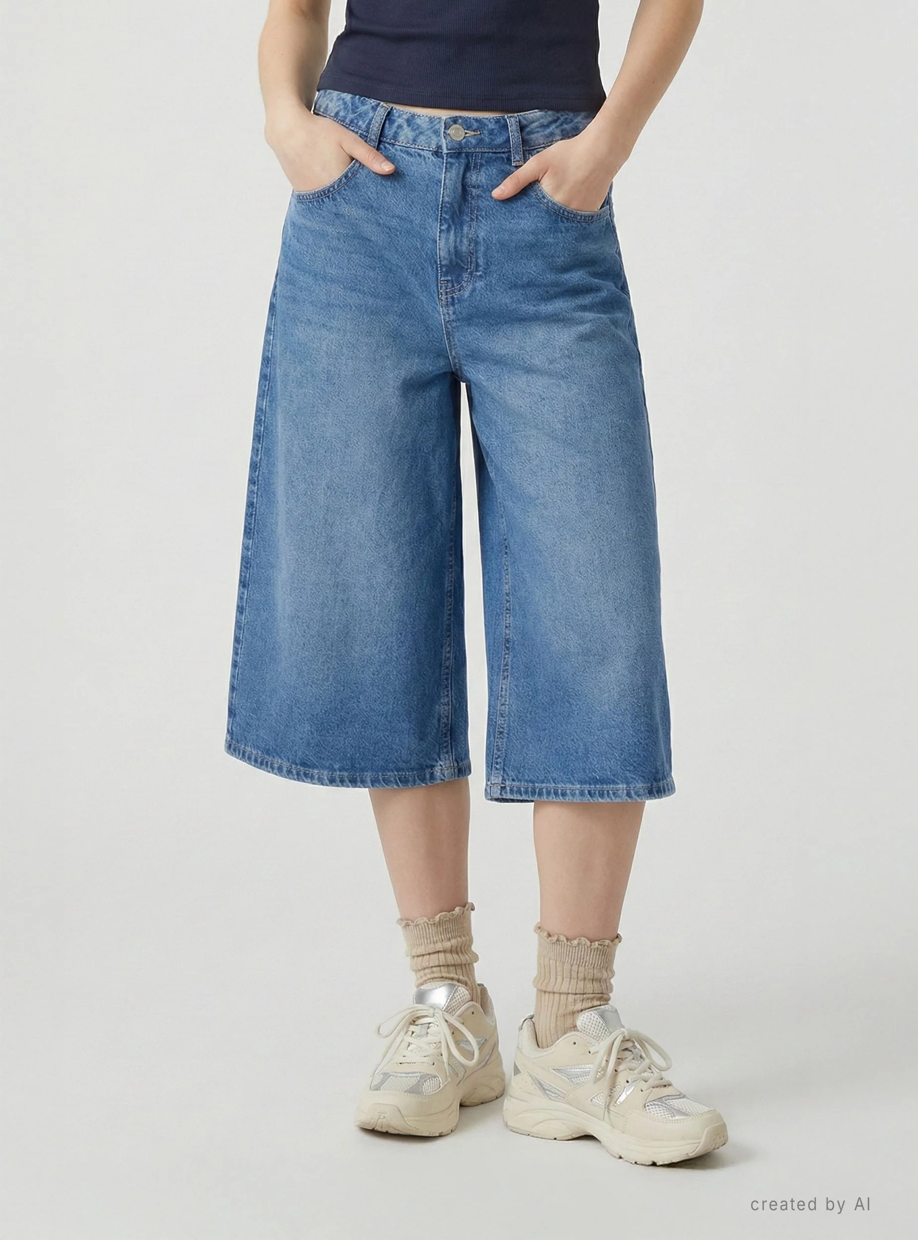 Jorts ampi a cinque tasche - Image 2