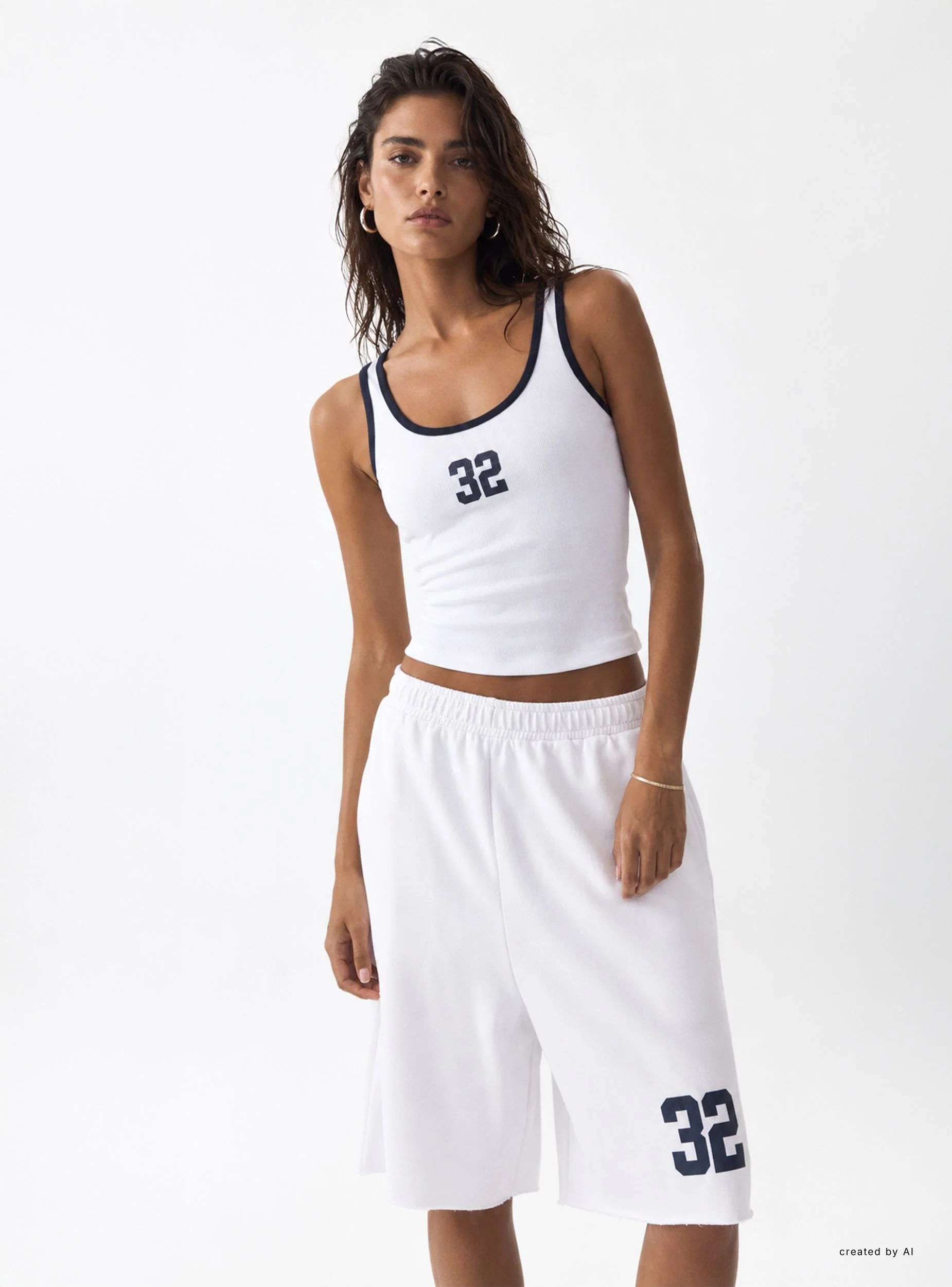 Jorts con stampa college e coulisse - Image 8