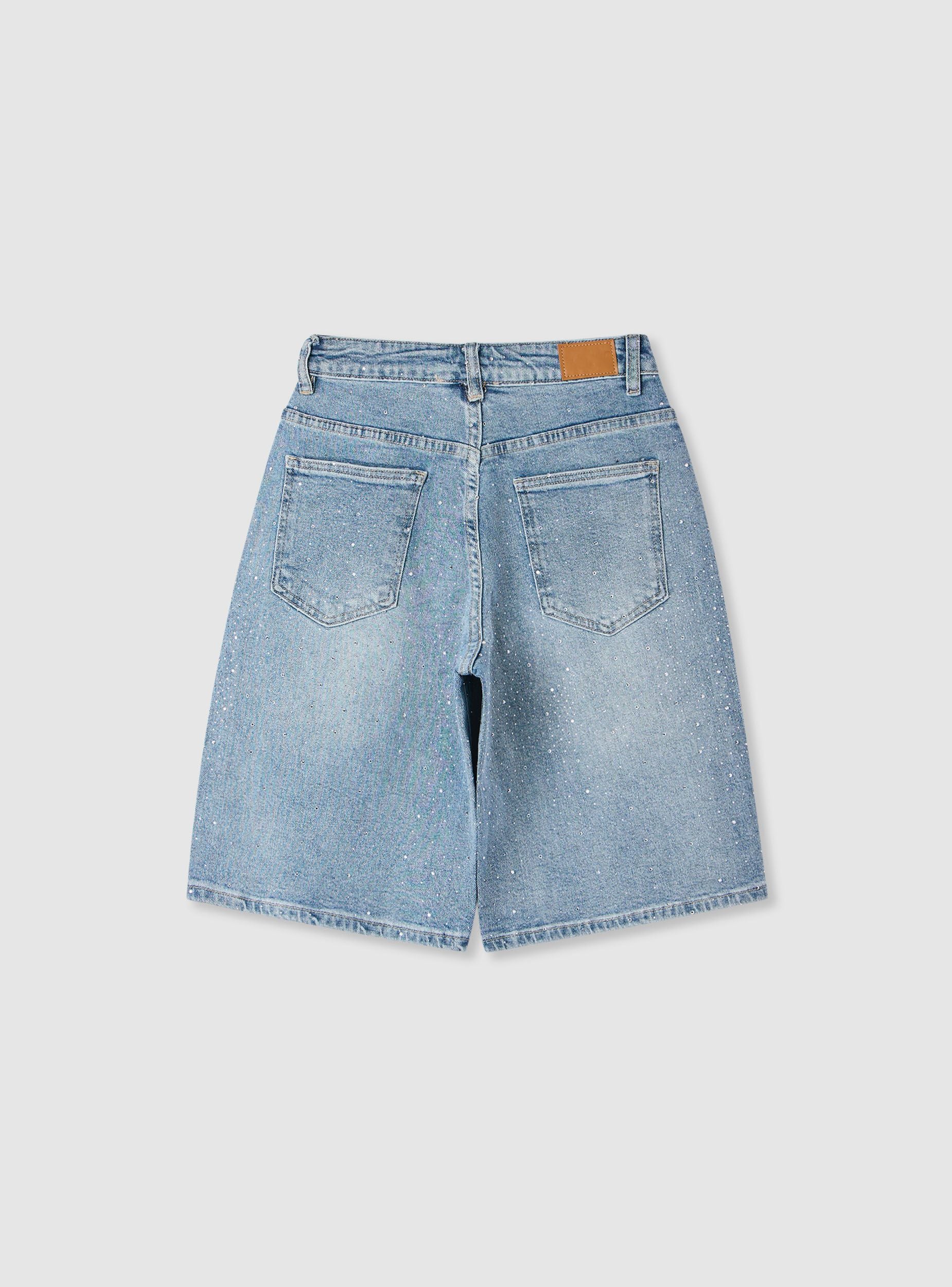 Jorts con strass allover - Image 2