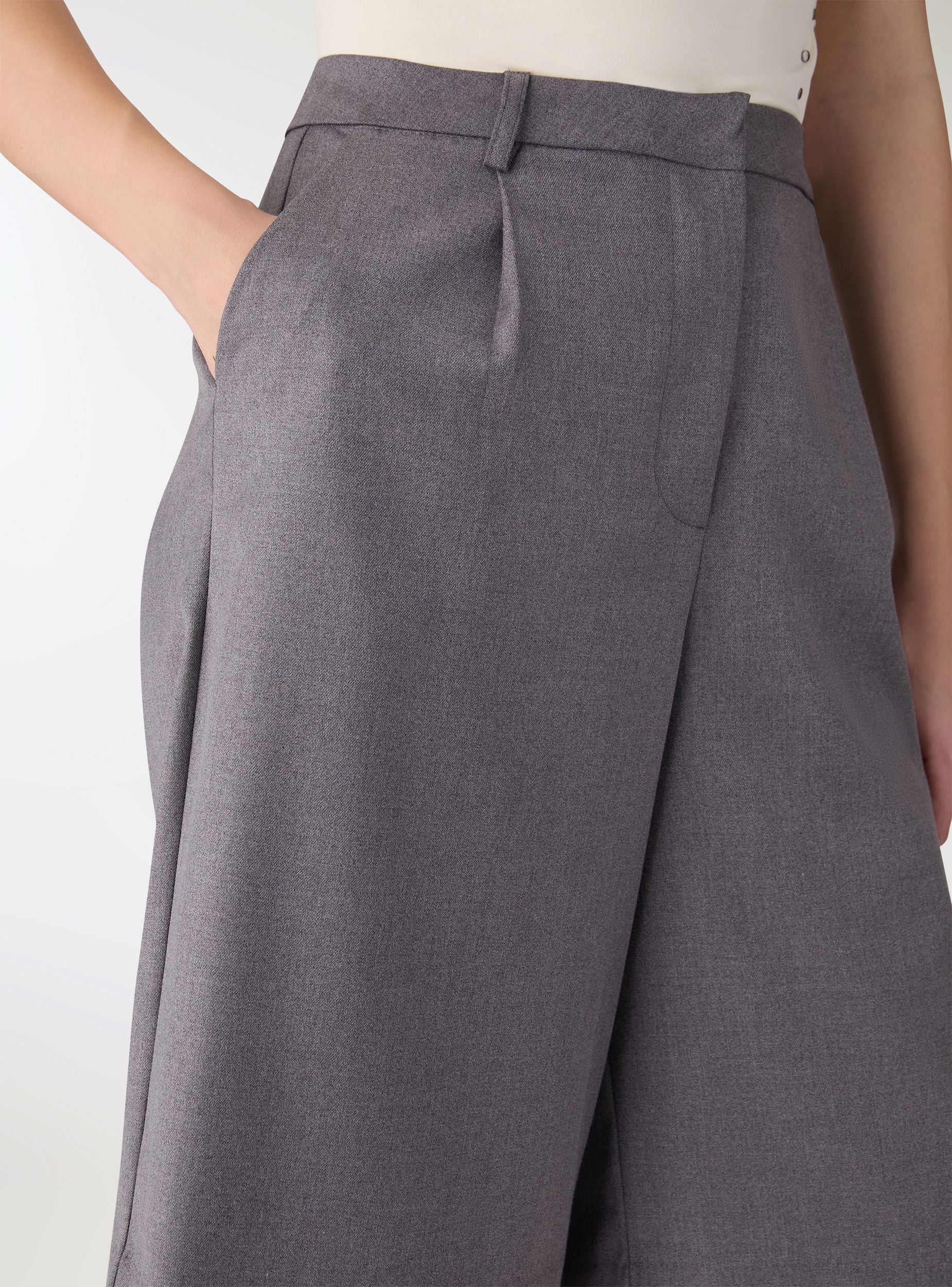 Jorts sartoriali a tinta unita - Image 4
