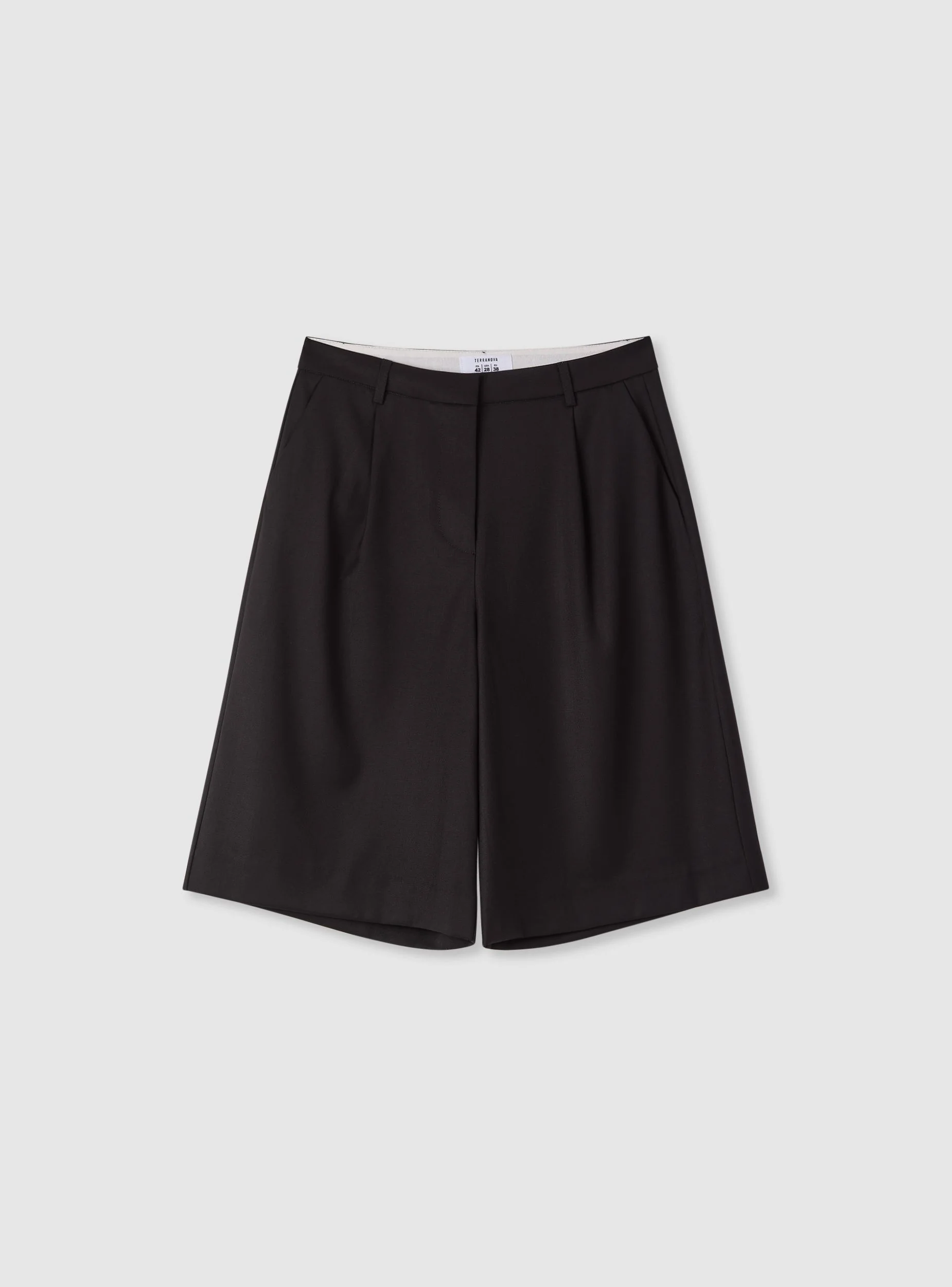 Jorts sartoriali a tinta unita - Image 6