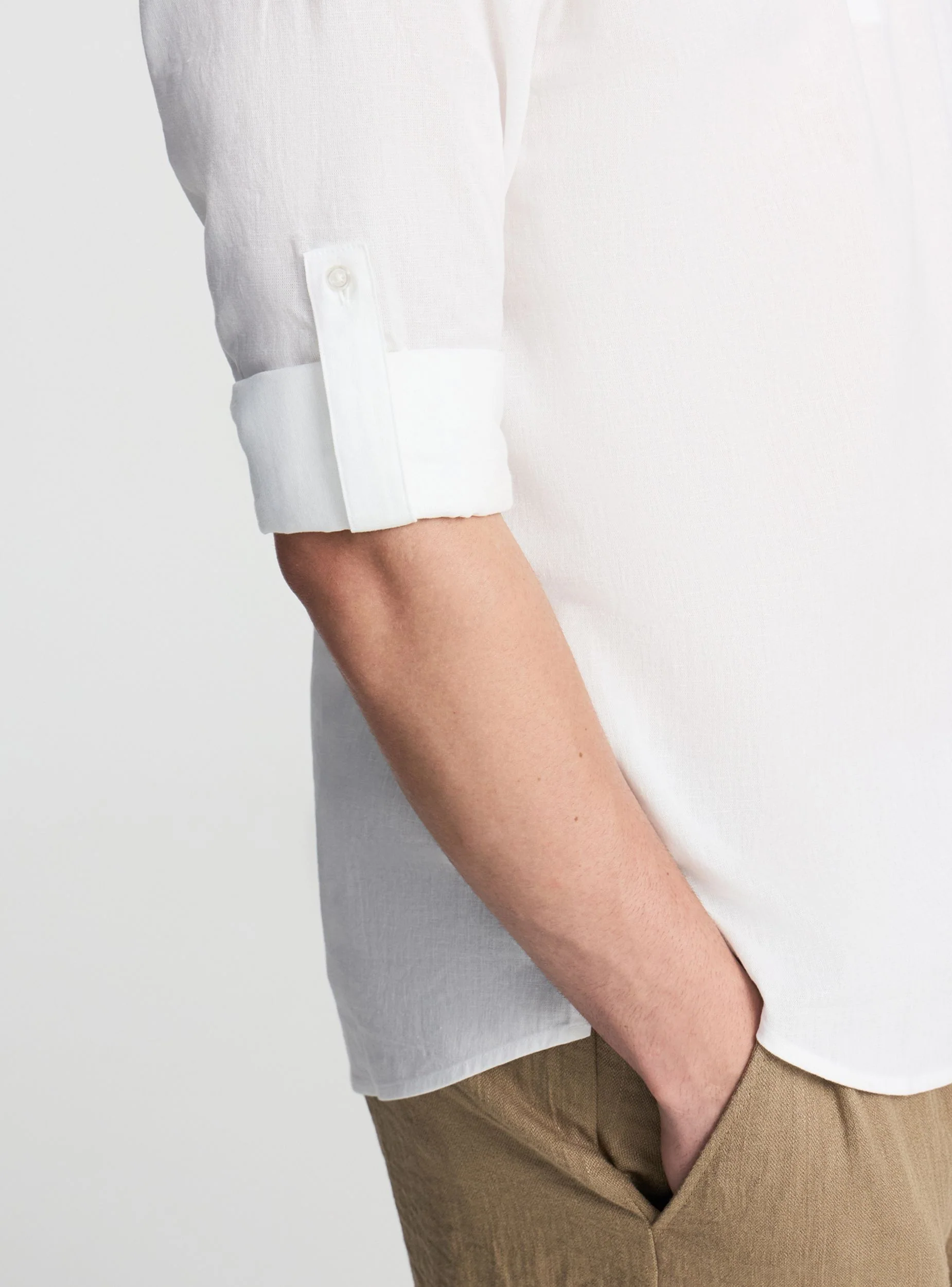 Kaftano in cotone misto lino