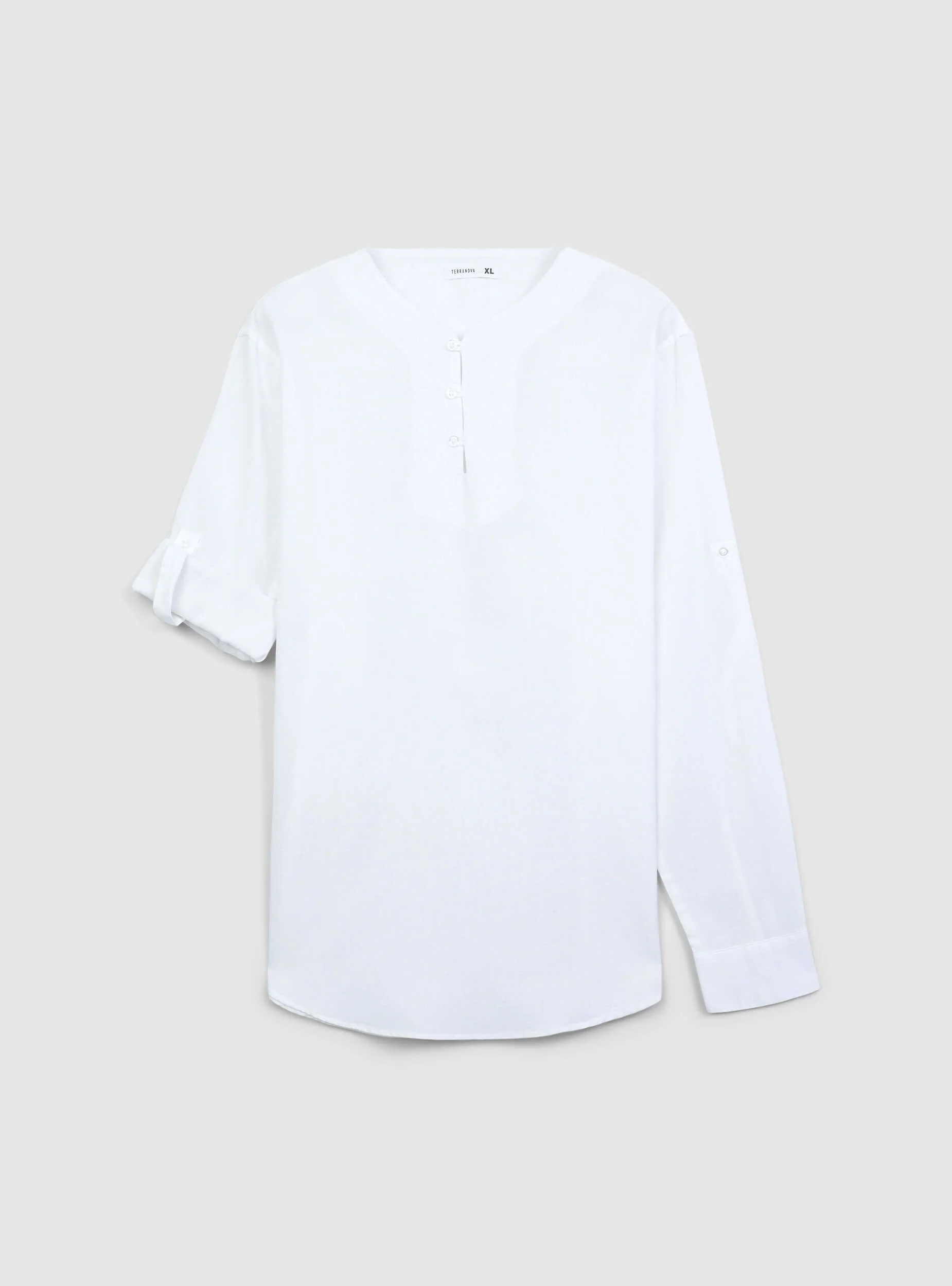 Kaftano in cotone misto lino - Image 5