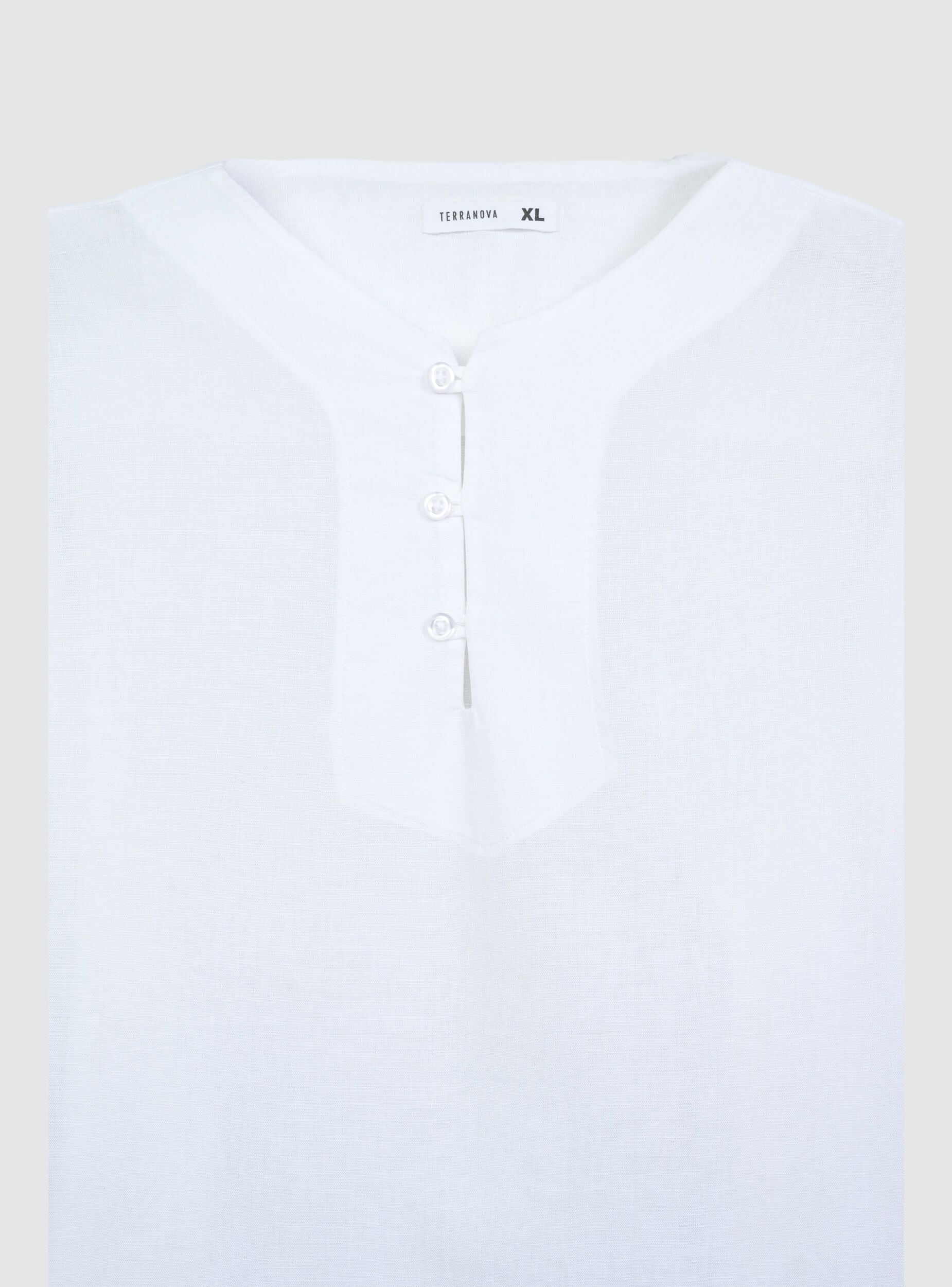 Kaftano in cotone misto lino - Image 7